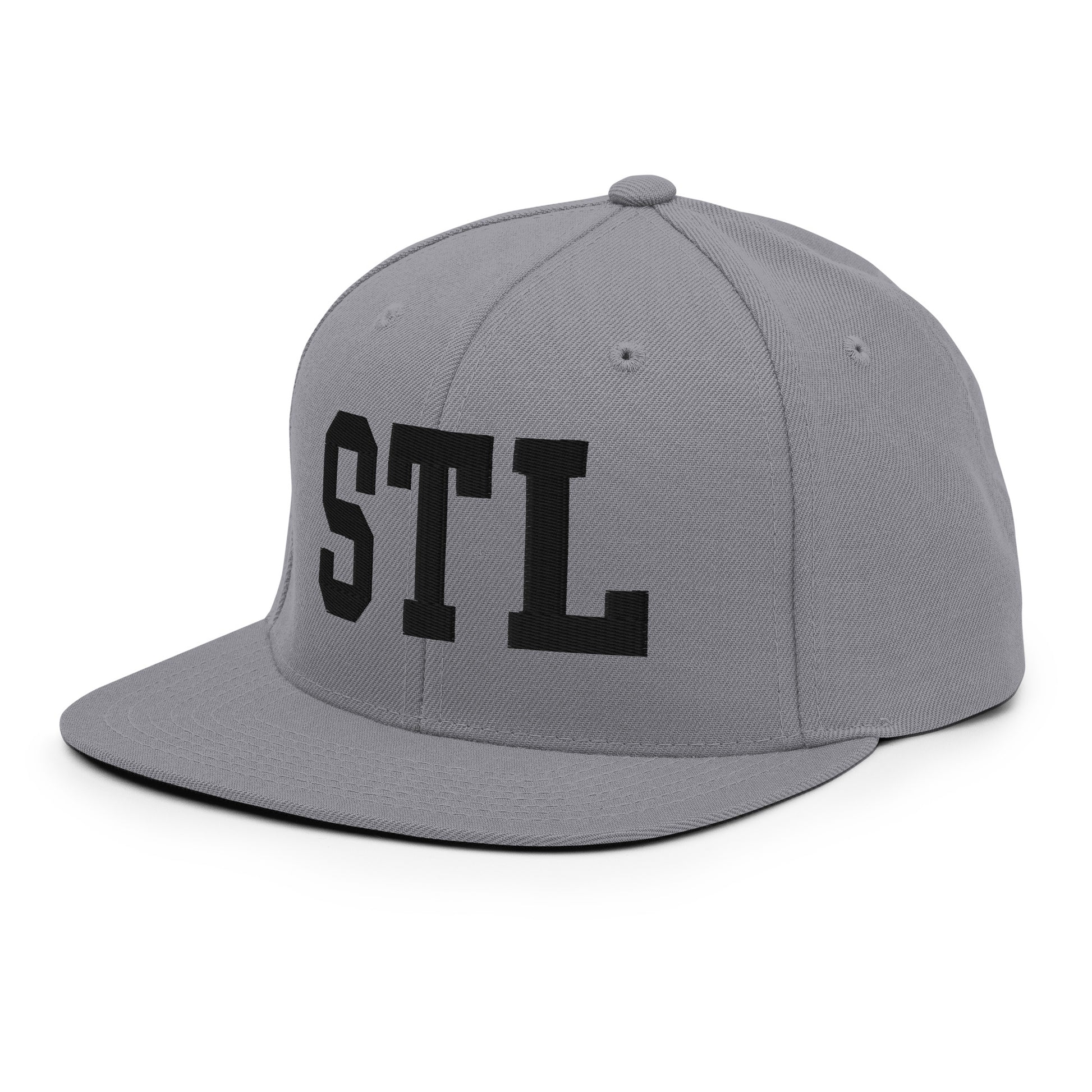 College-Style Classic Snapback Hat • Black • STL St. Louis • YHM Designs - Image 21