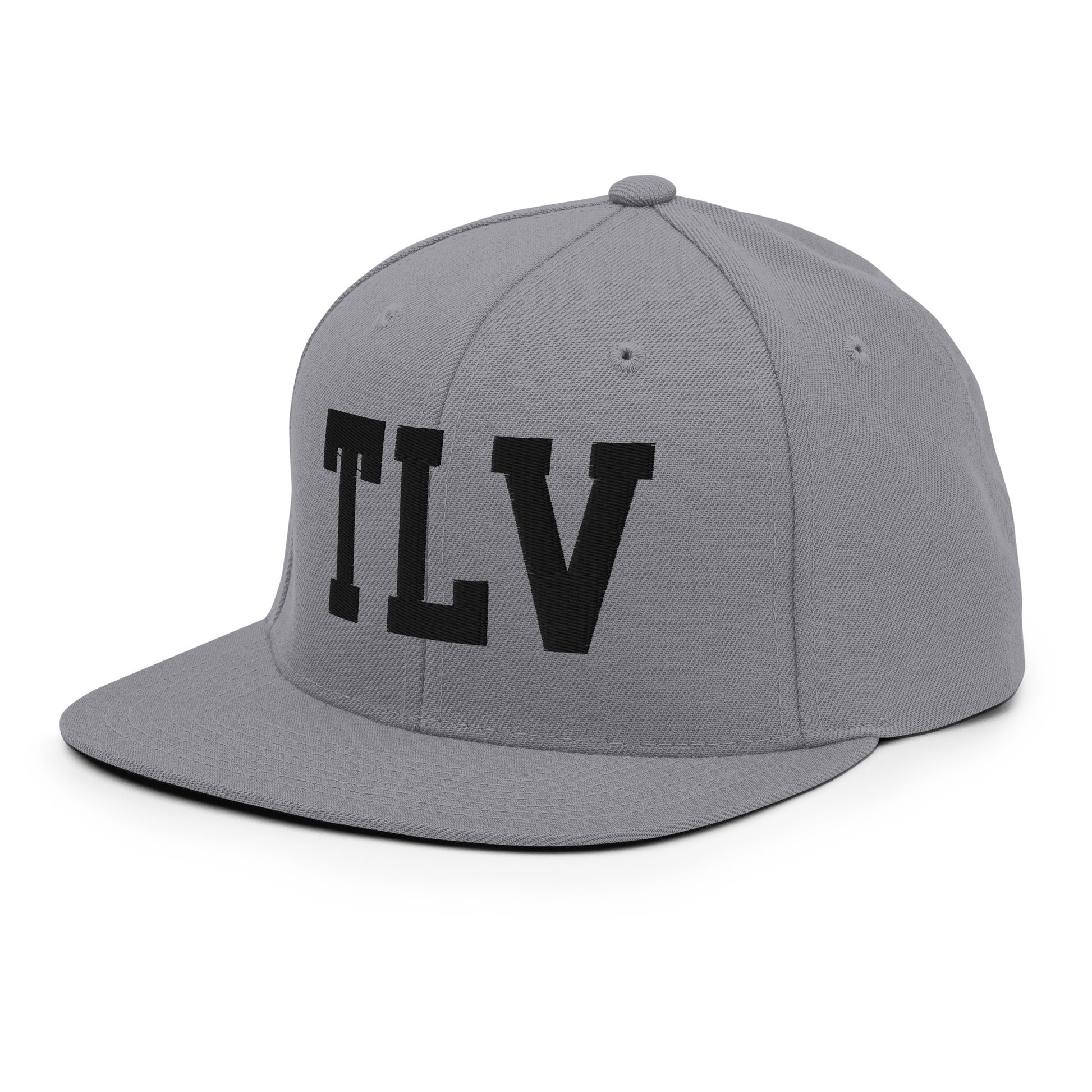 College-Style Classic Snapback Hat • Black • TLV Tel Aviv • YHM Designs - Image 21