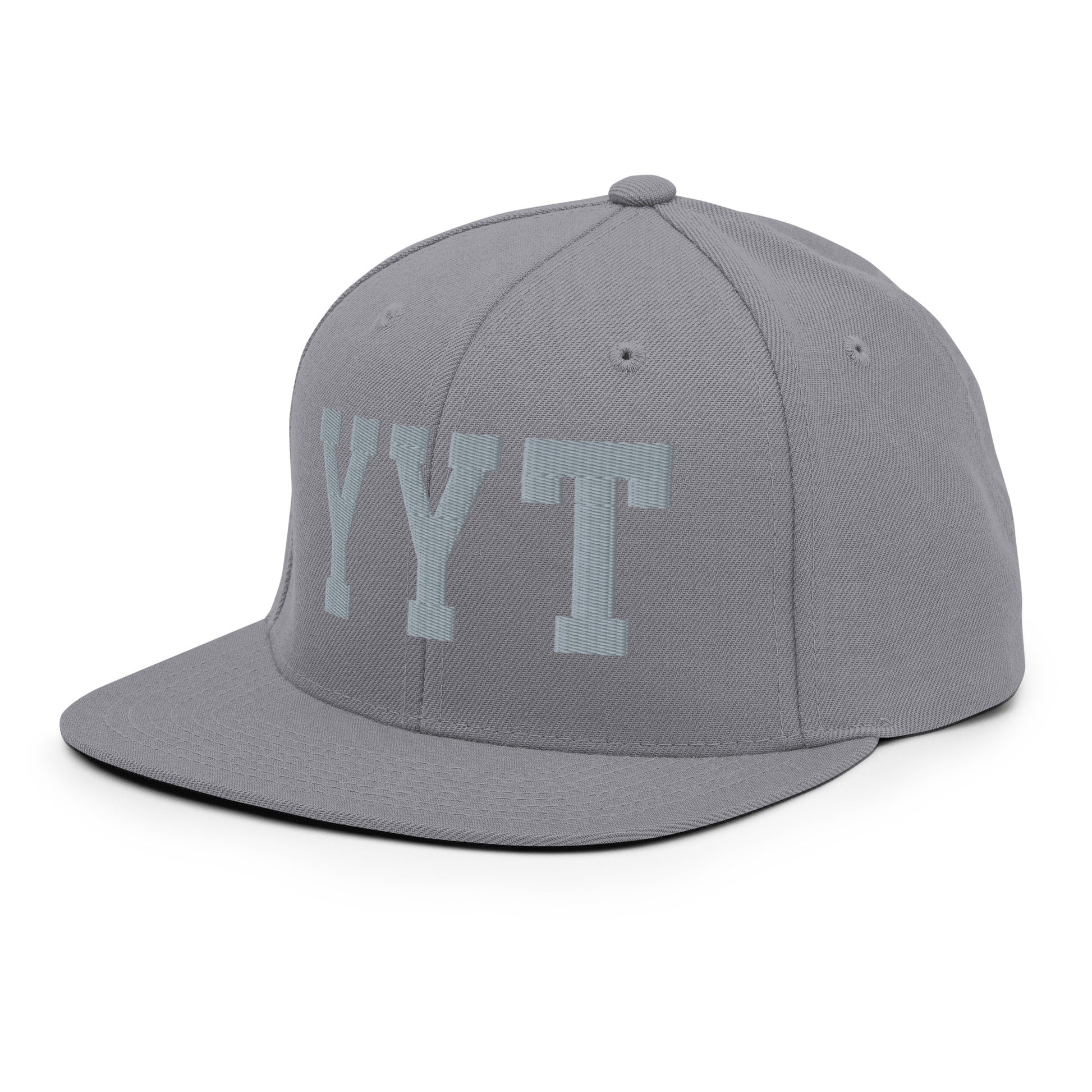 College-Style Classic Snapback Hat • Grey • YYT St. John's • YHM Designs - Image 16