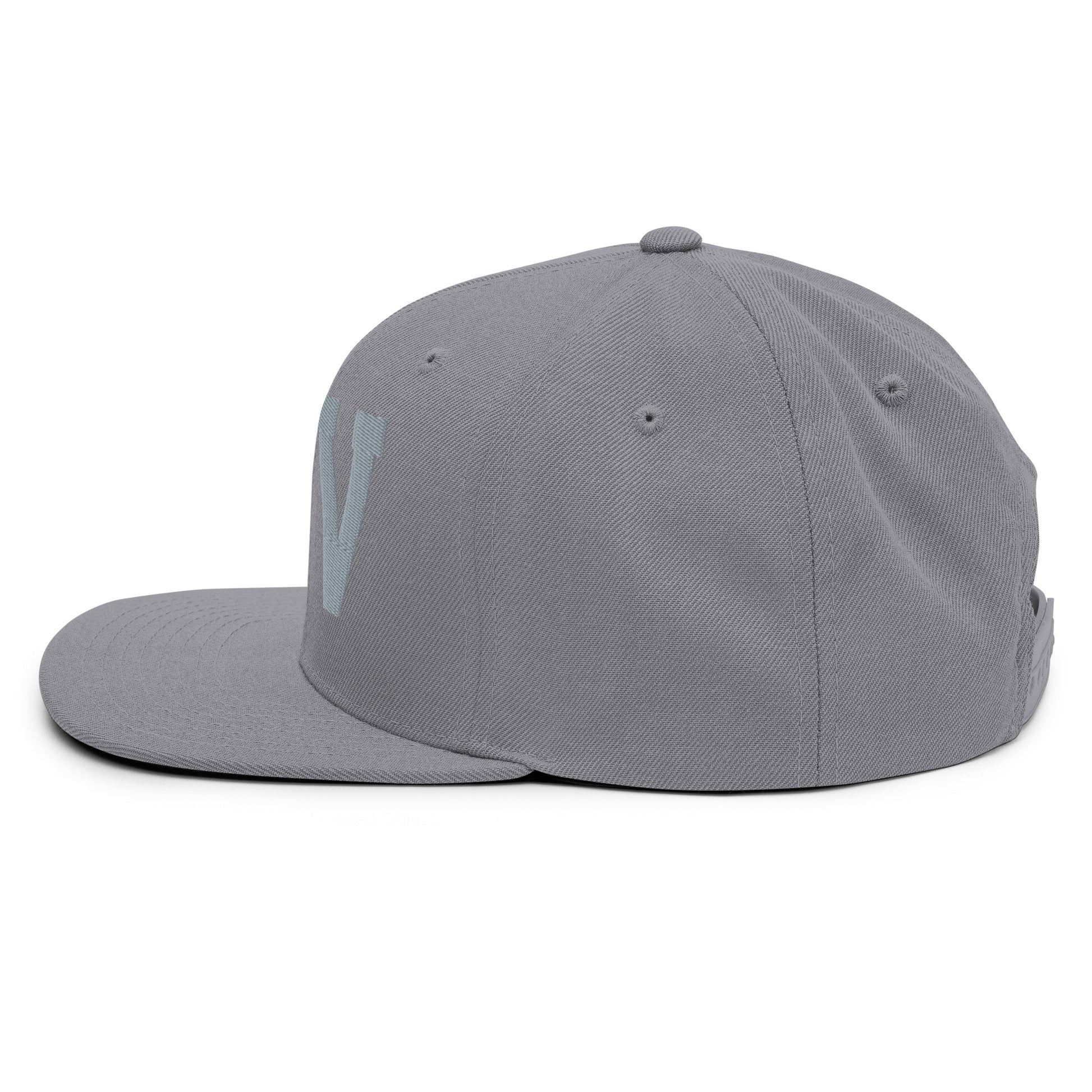 College-Style Classic Snapback Hat • Grey • TLV Tel Aviv • YHM Designs - Image 17