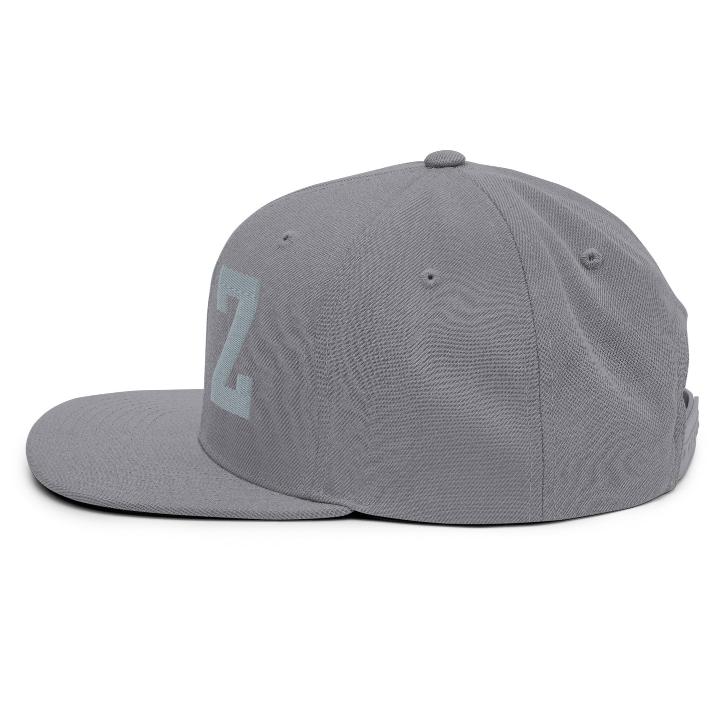 College-Style Classic Snapback Hat • Grey • YHZ Halifax Souvenir • YHM Designs - Image 17