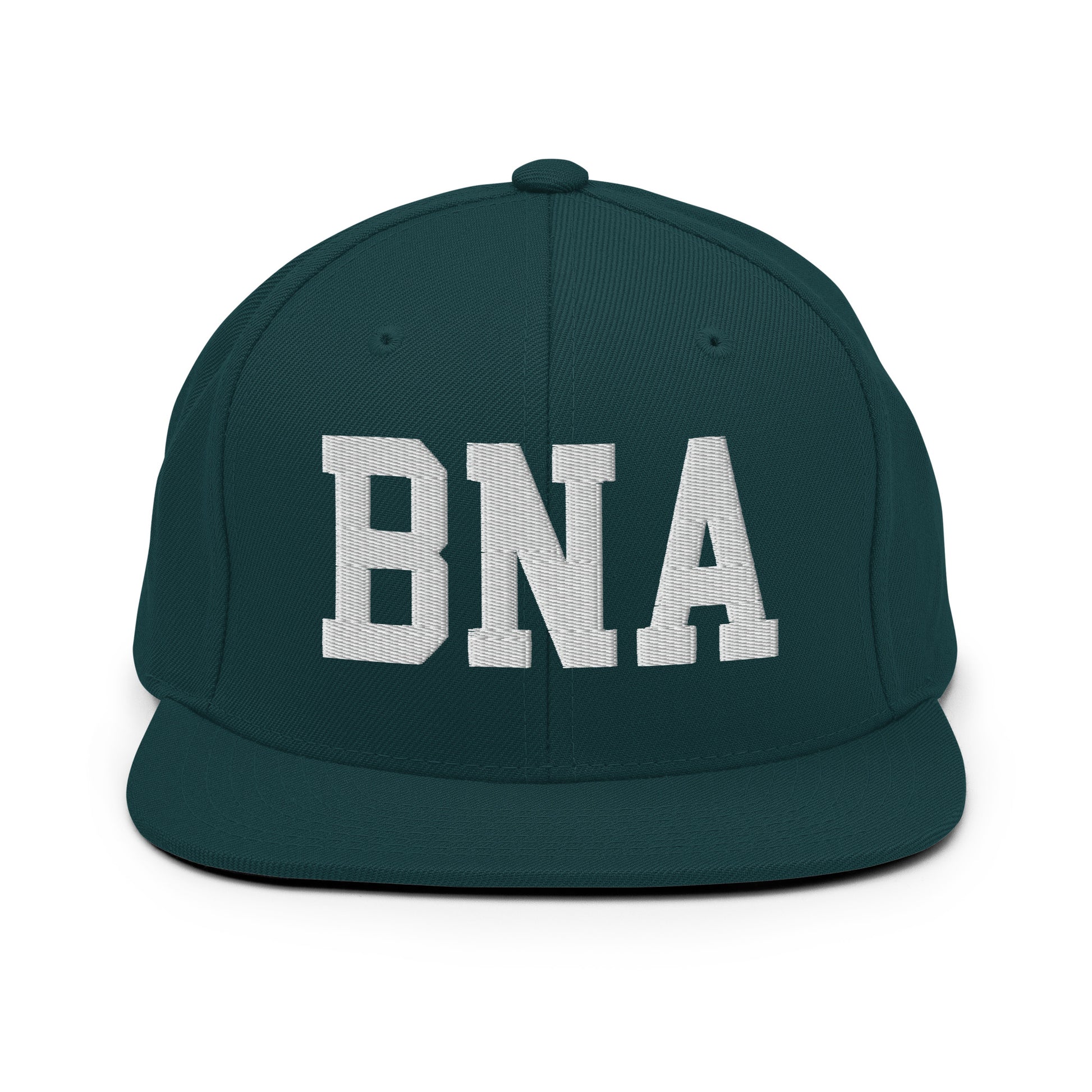 College-Style Classic Snapback Hat • White • BNA Nashville Souvenir • YHM Designs - Image 22