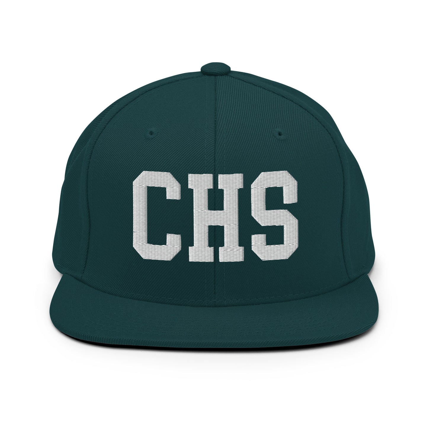 College-Style Classic Snapback Hat • White • CHS Charleston Souvenir • YHM Designs - Image 22