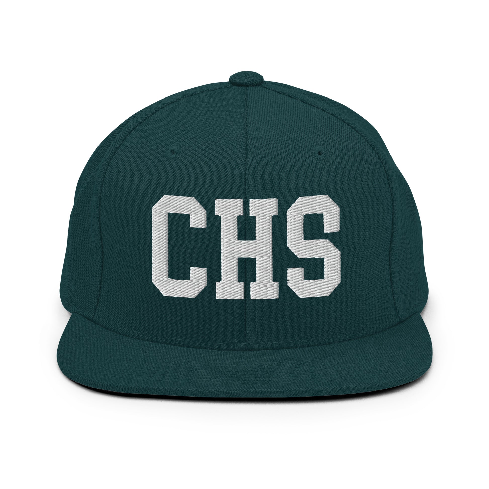 College-Style Classic Snapback Hat • White • CHS Charleston Souvenir • YHM Designs - Image 22