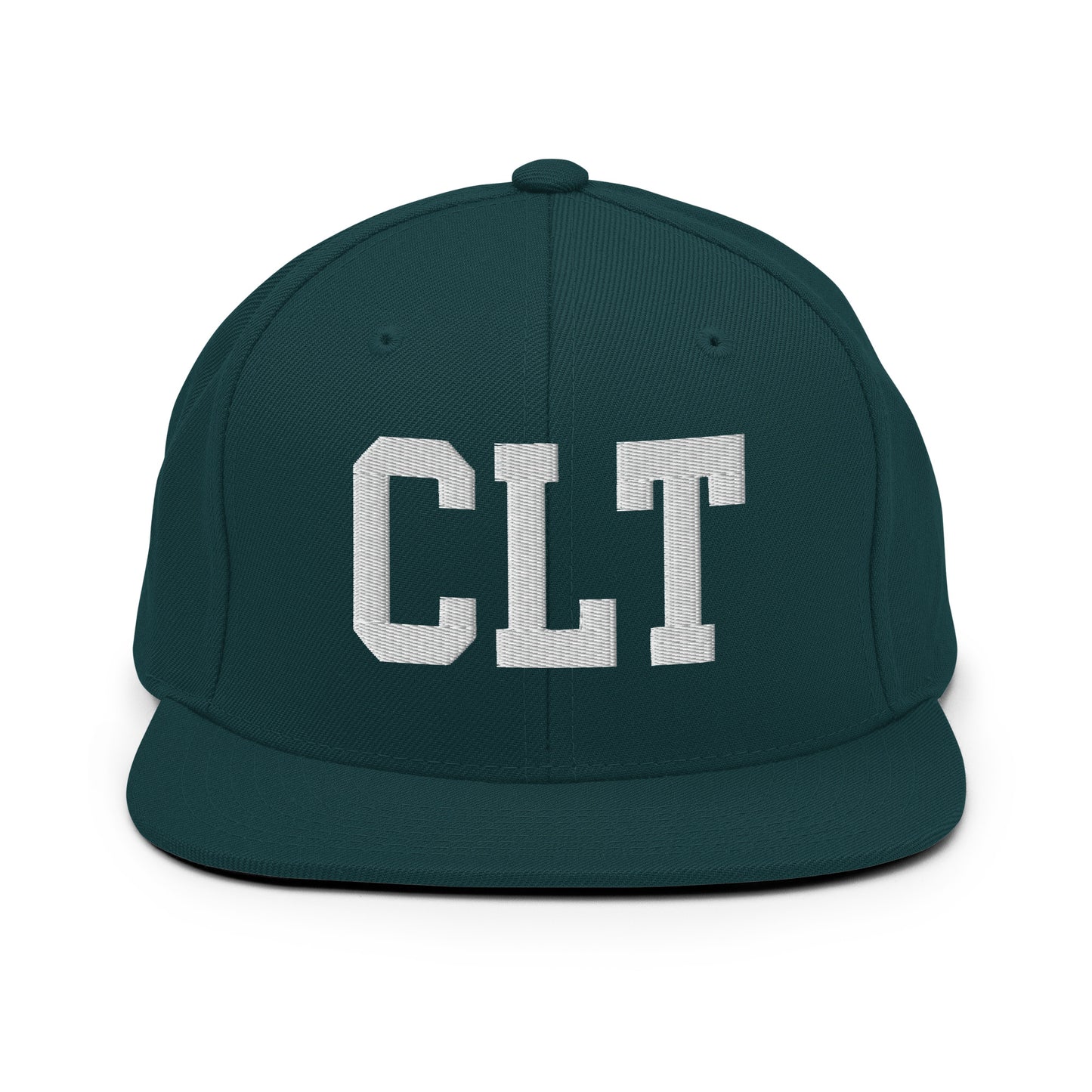 College-Style Classic Snapback Hat • White • CLT Charlotte • YHM Designs - Image 22