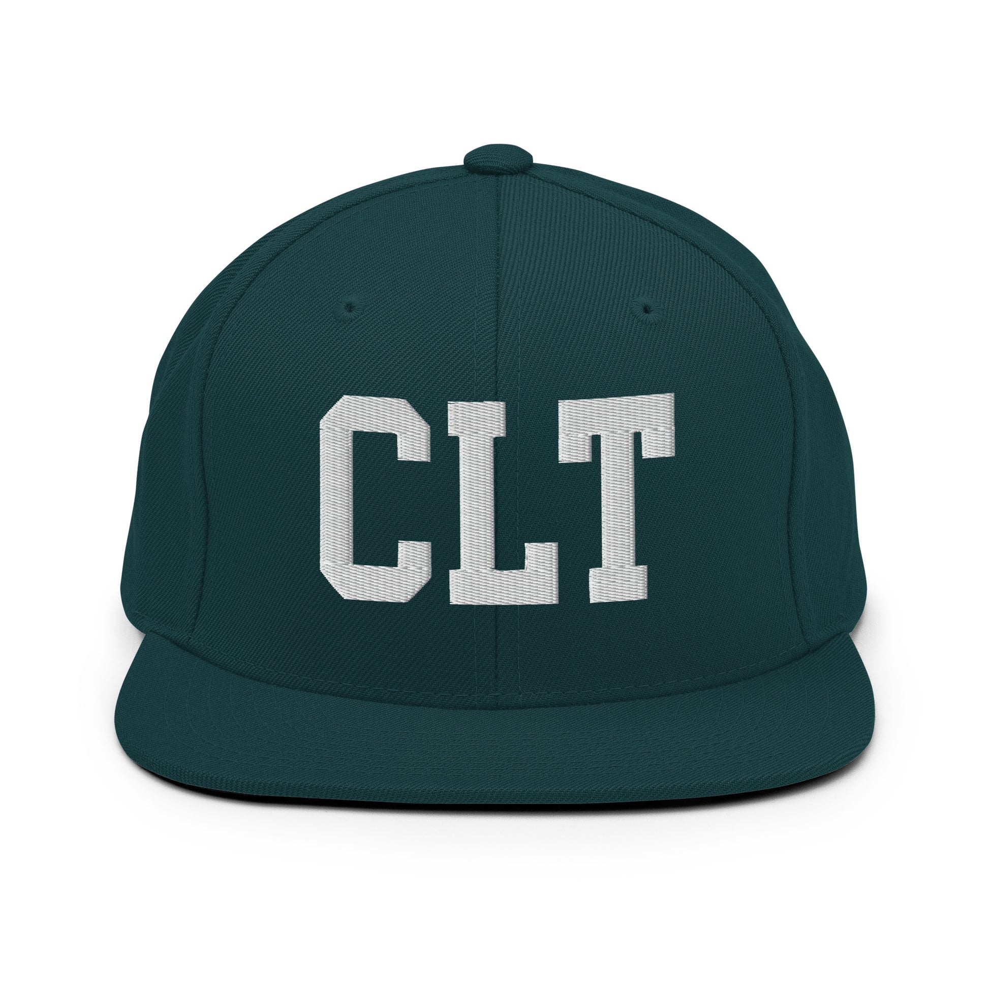 College-Style Classic Snapback Hat • White • CLT Charlotte • YHM Designs - Image 22