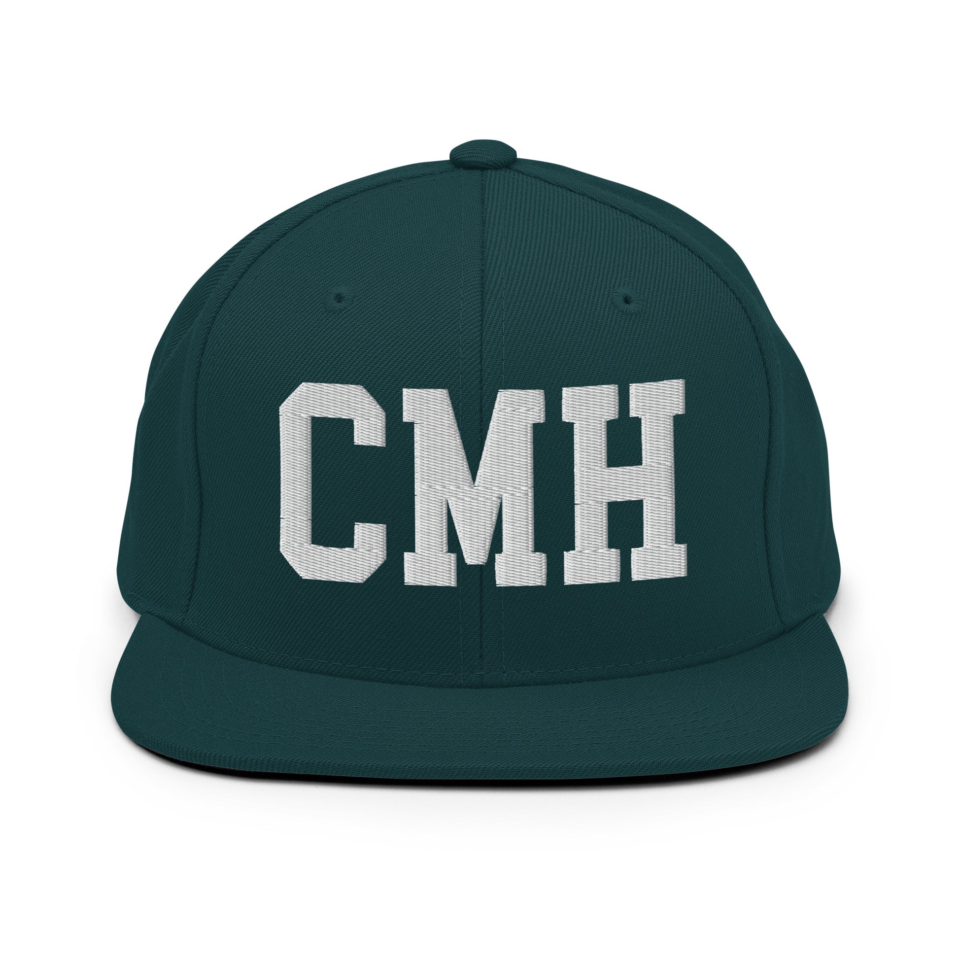 College-Style Classic Snapback Hat • White • CMH Columbus Souvenir • YHM Designs - Image 22