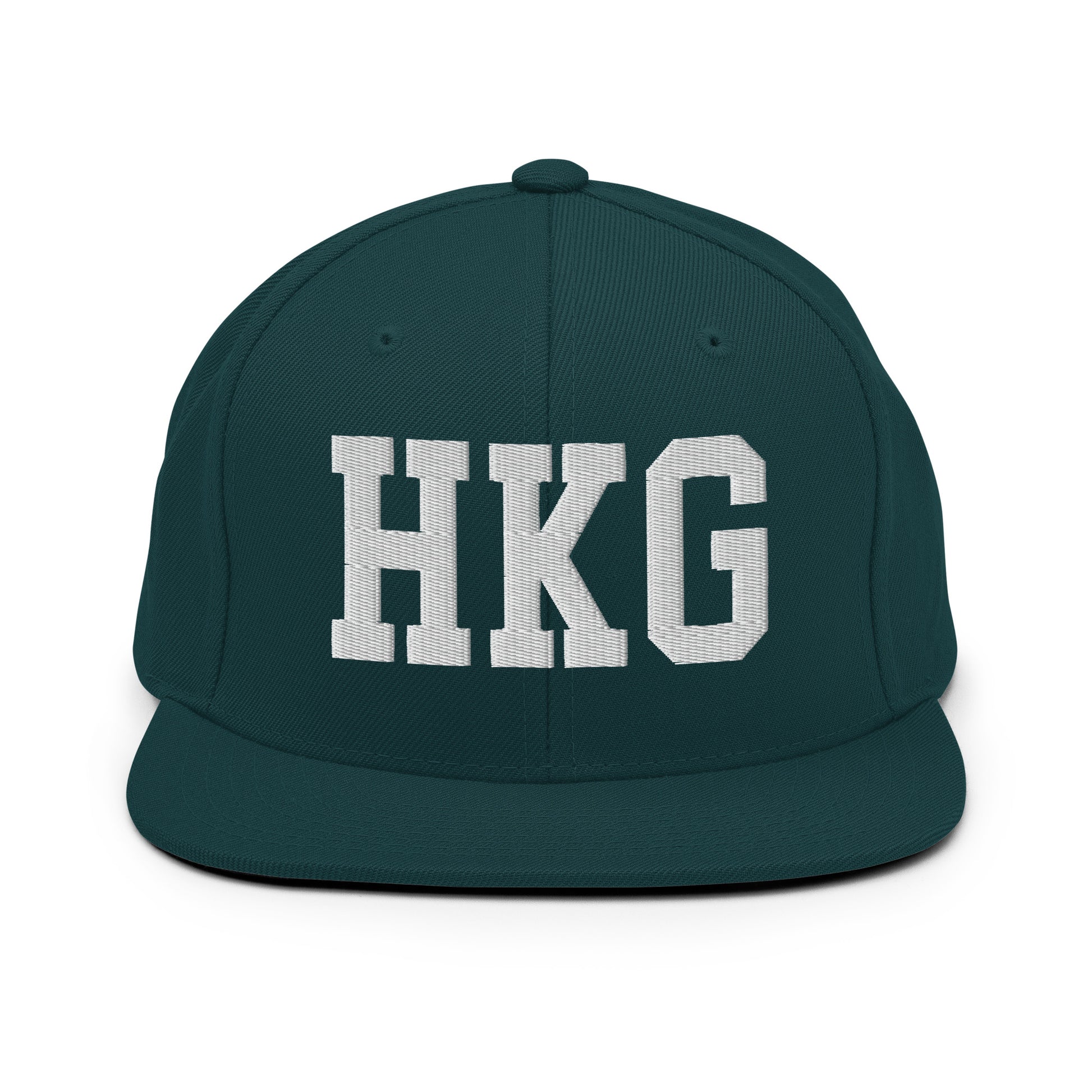 College-Style Classic Snapback Hat • White • HKG Hong Kong • YHM Designs - Image 22