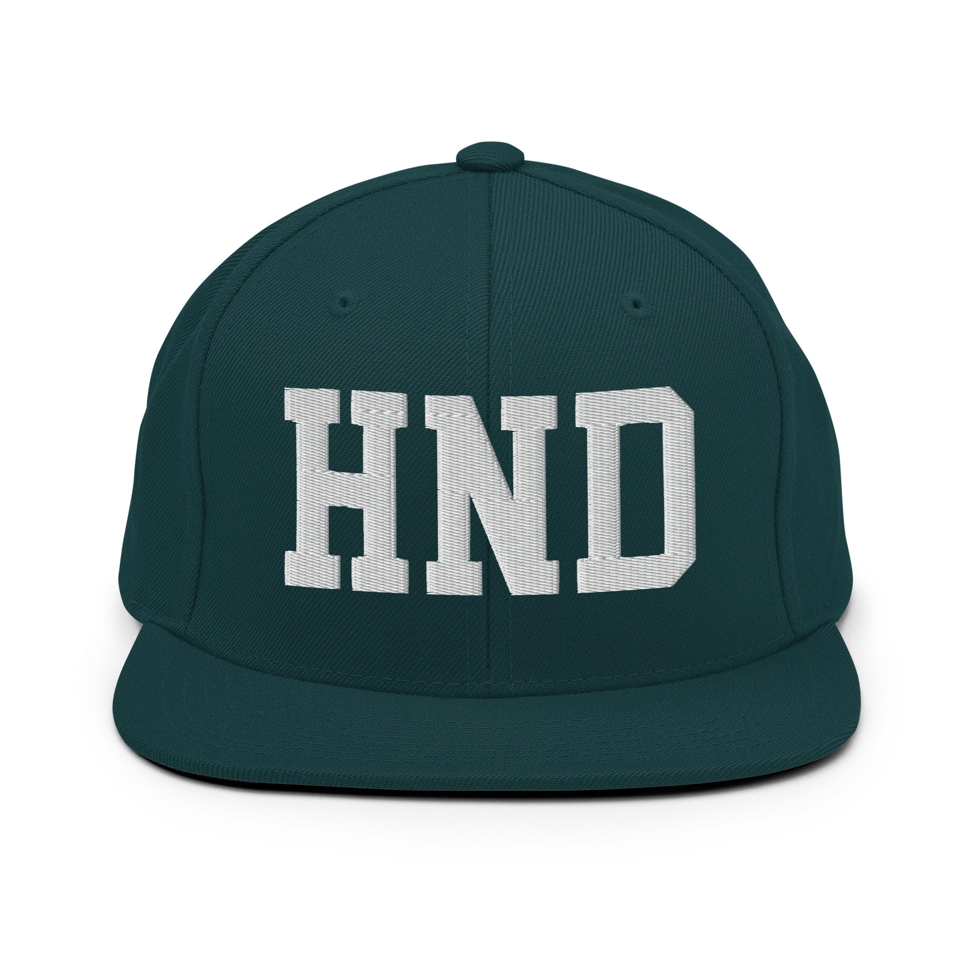 College-Style Classic Snapback Hat • White • HND Tokyo Souvenir • YHM Designs - Image 22