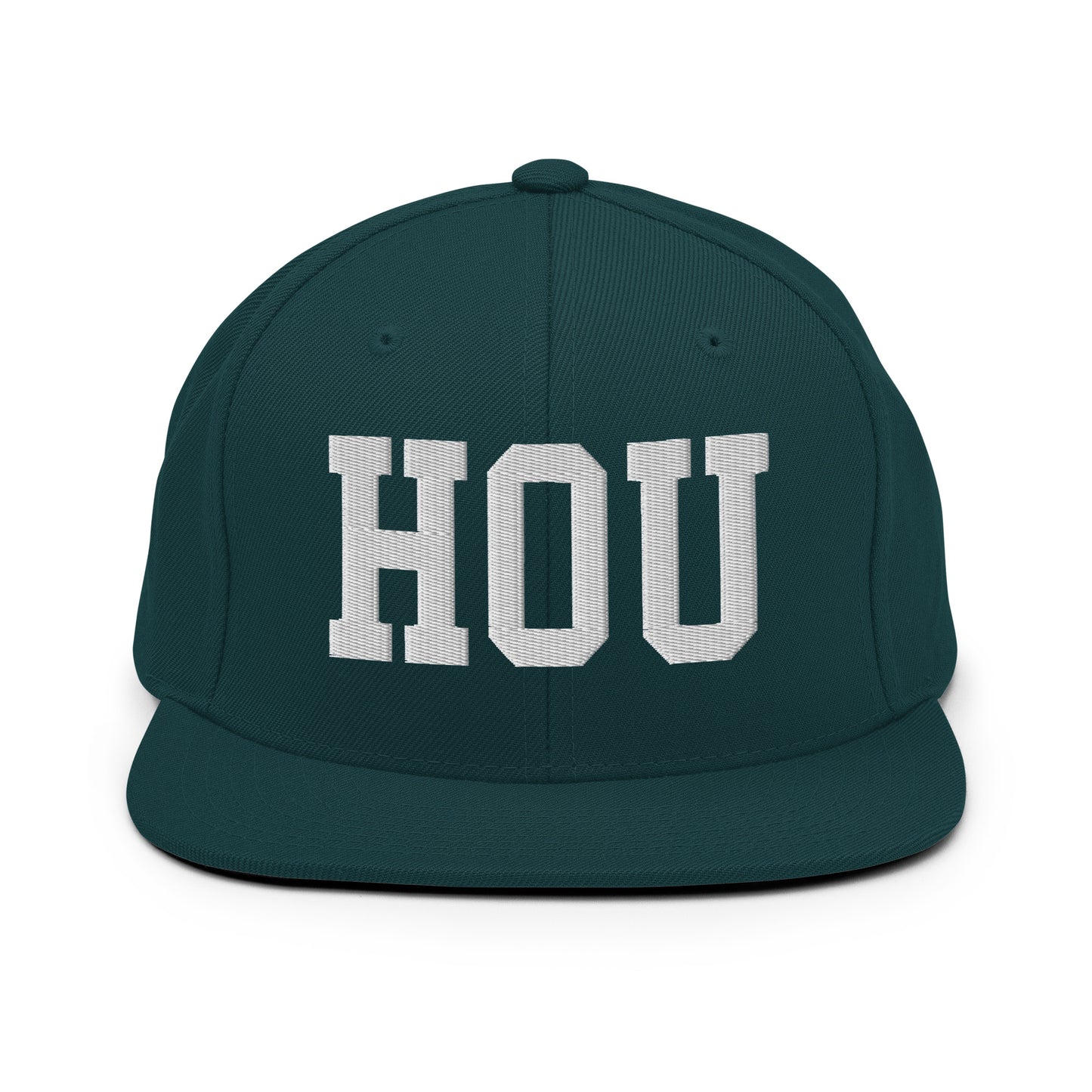 College-Style Classic Snapback Hat • White • HOU Houston Souvenir • YHM Designs - Image 22
