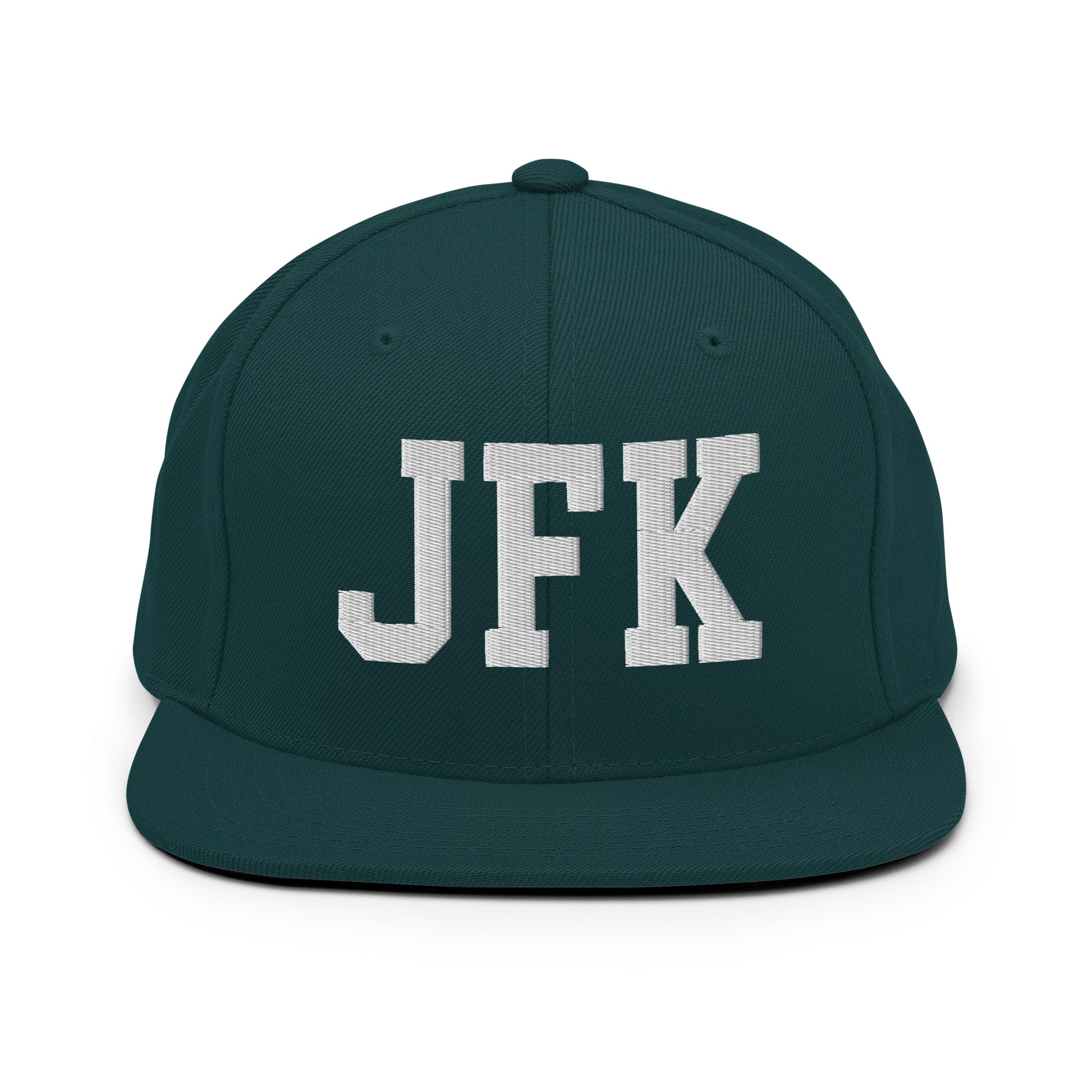 College-Style Classic Snapback Hat • White • JFK New York City Souvenir • YHM Designs - Image 22