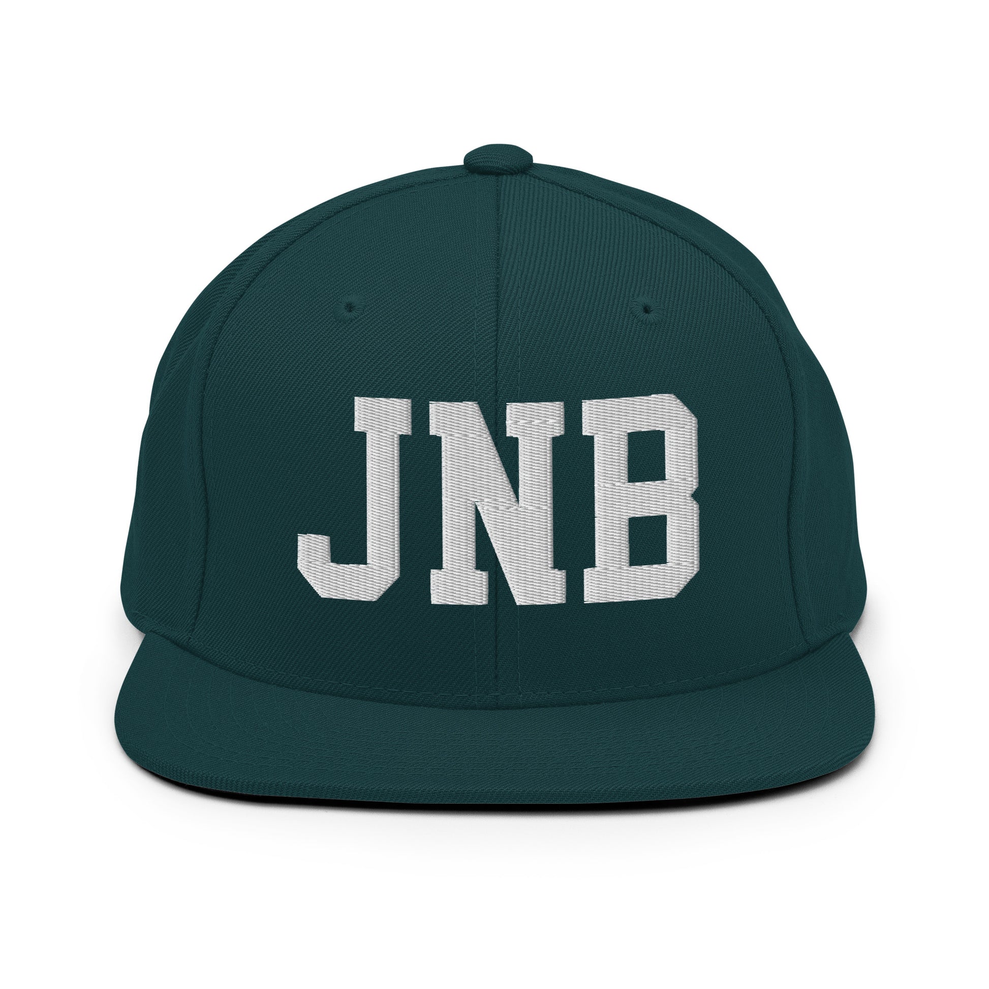 College-Style Classic Snapback Hat • White • JNB Johannesburg • YHM Designs - Image 22