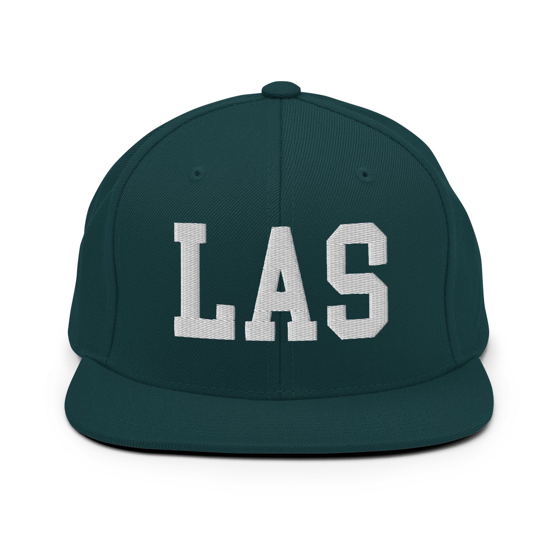 College-Style Classic Snapback Hat • White • LAS Las Vegas • YHM Designs - Image 22