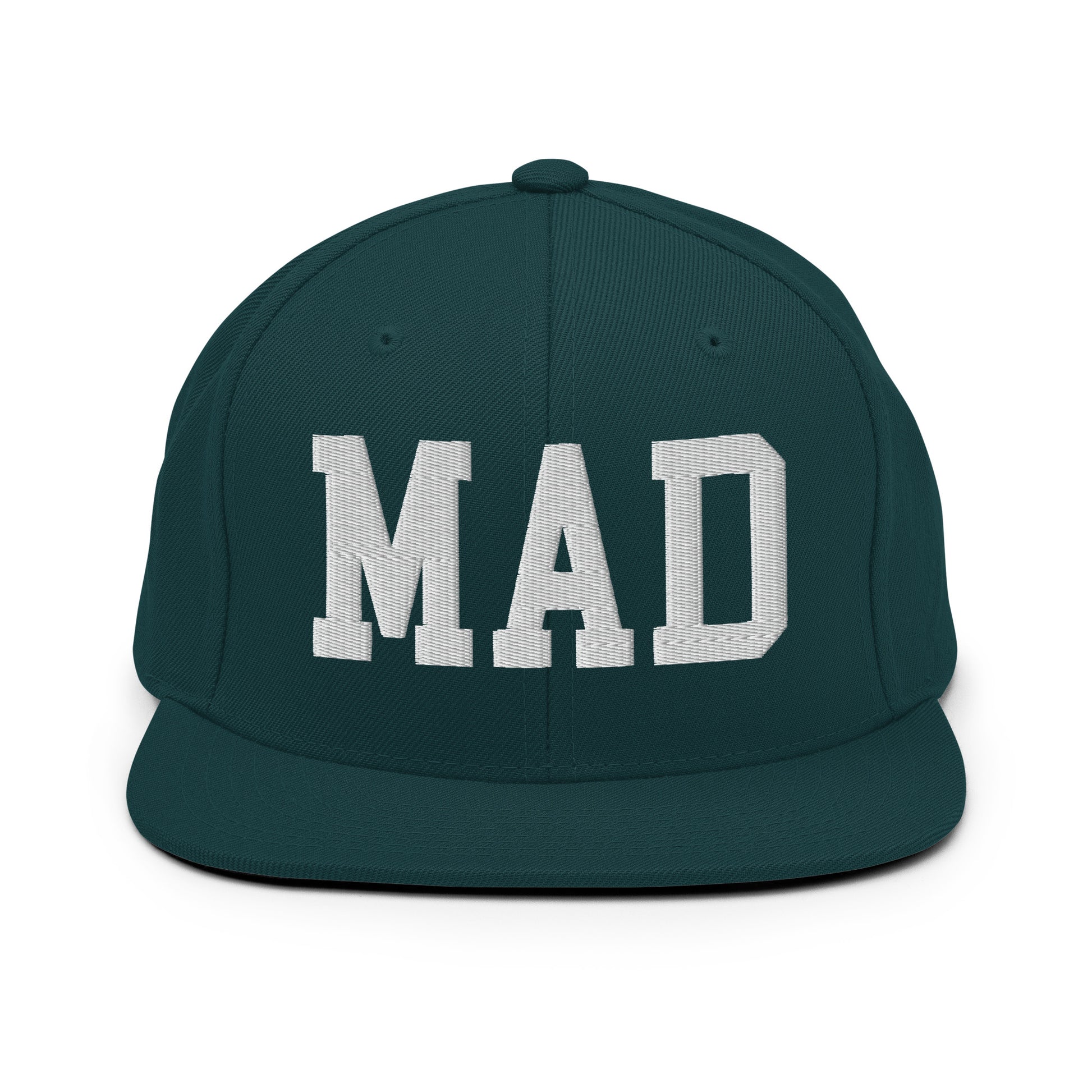 College-Style Classic Snapback Hat • White • MAD Madrid • YHM Designs - Image 22