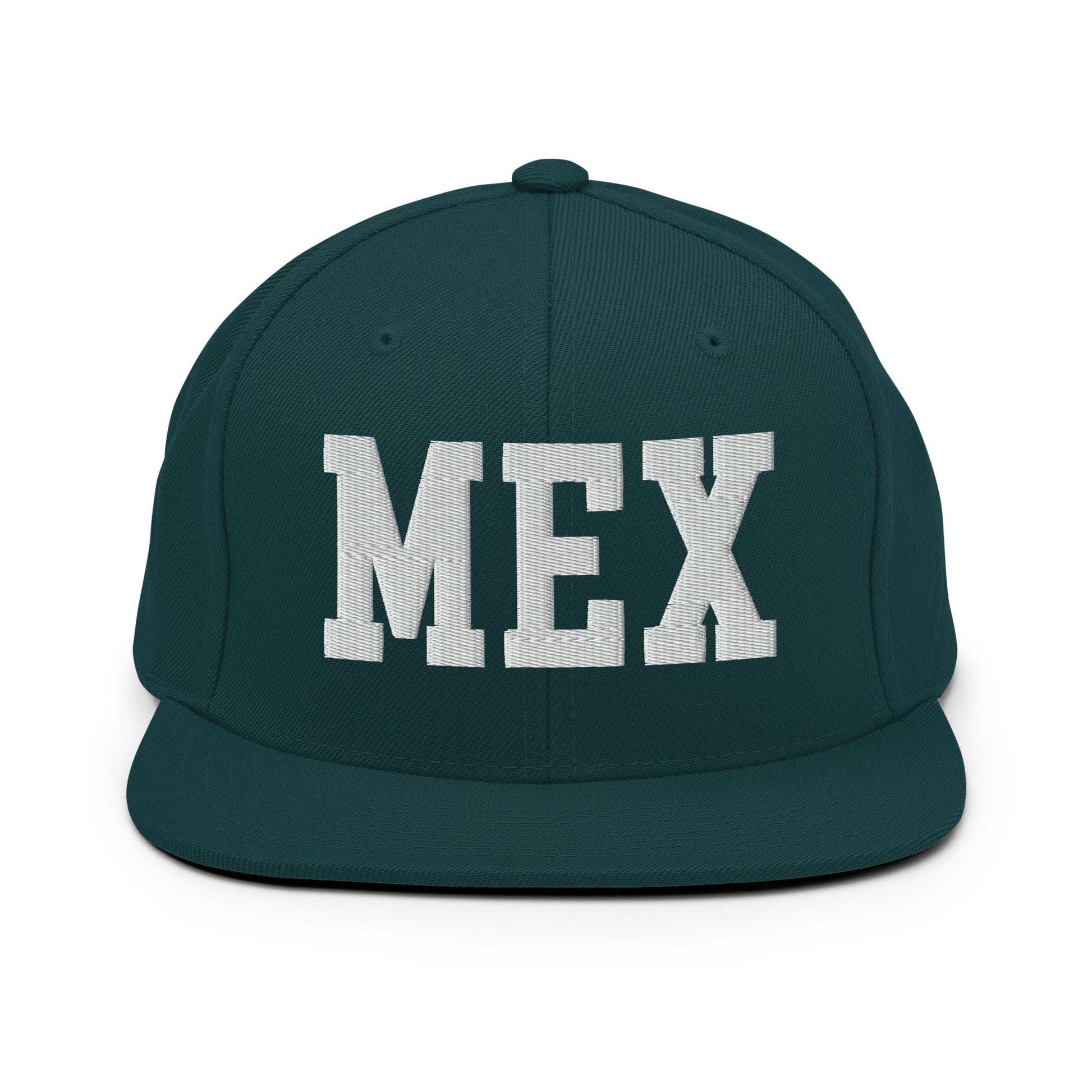 College-Style Classic Snapback Hat • White • MEX Mexico City Souvenir • YHM Designs - Image 22