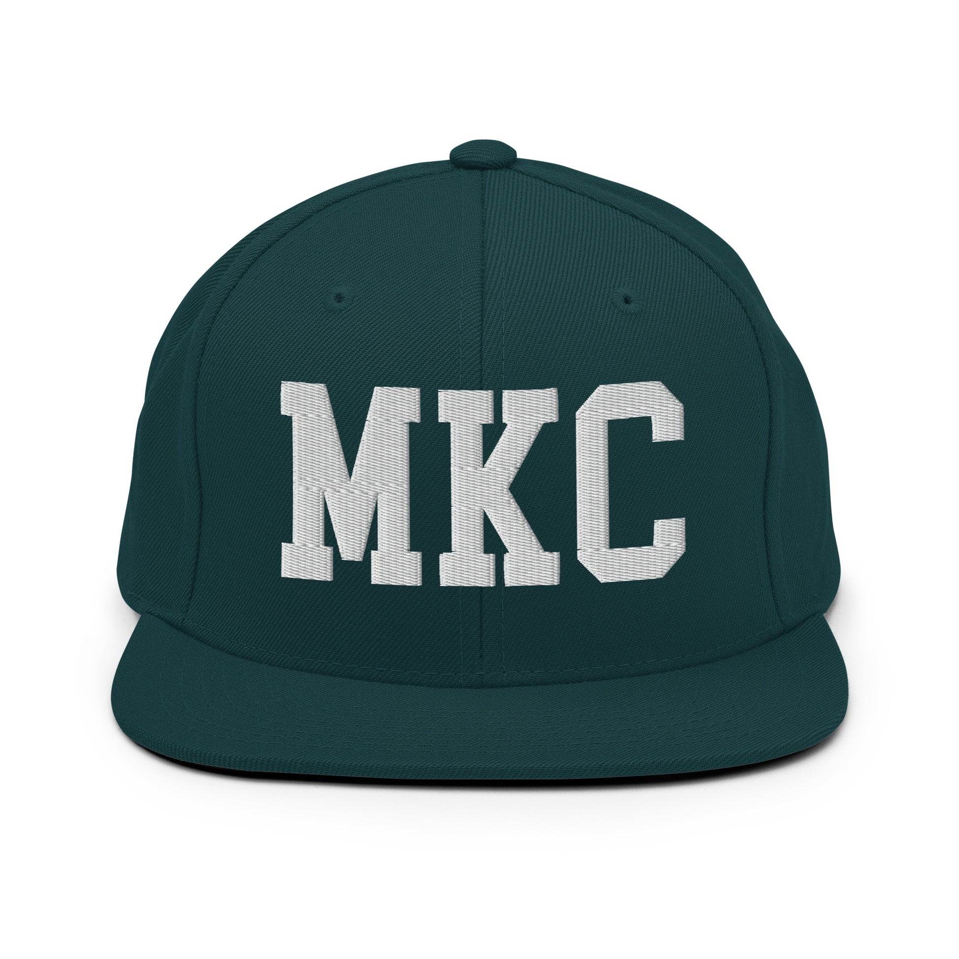 College-Style Classic Snapback Hat • White • MKC Kansas City Souvenir • YHM Designs - Image 22