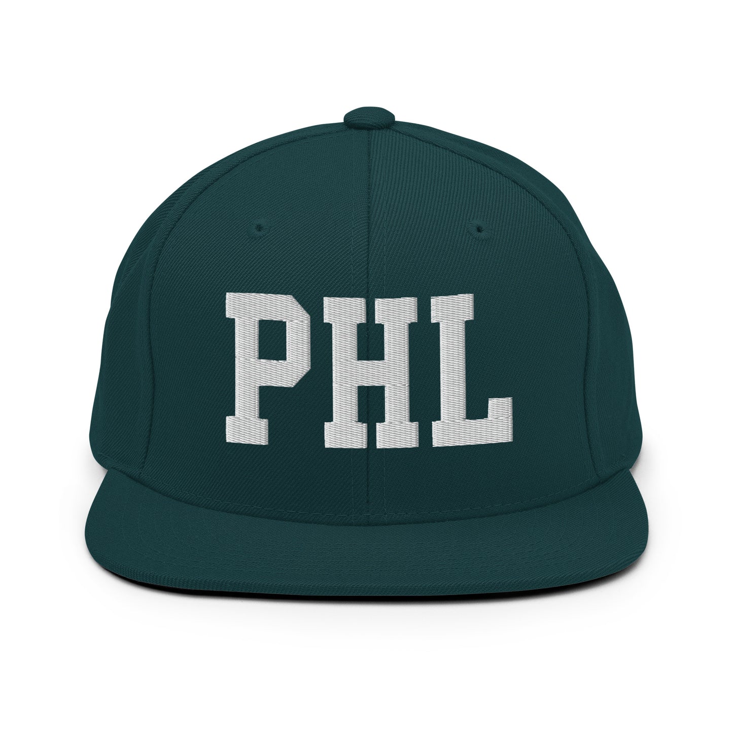College-Style Classic Snapback Hat • White • PHL Philadelphia Souvenir • YHM Designs - Image 22