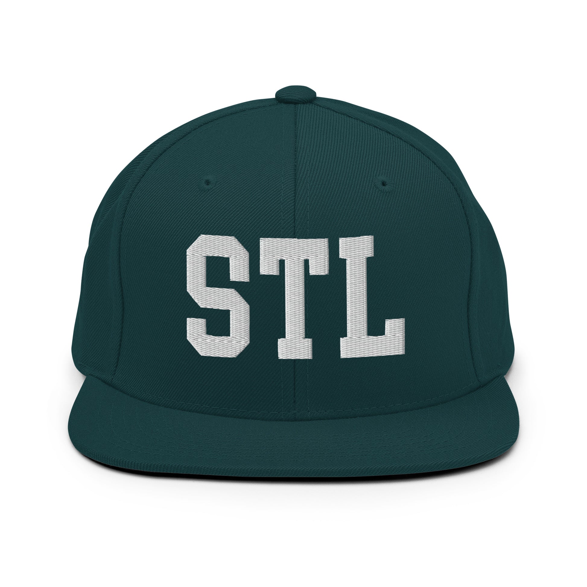College-Style Classic Snapback Hat • White • STL St. Louis • YHM Designs - Image 22