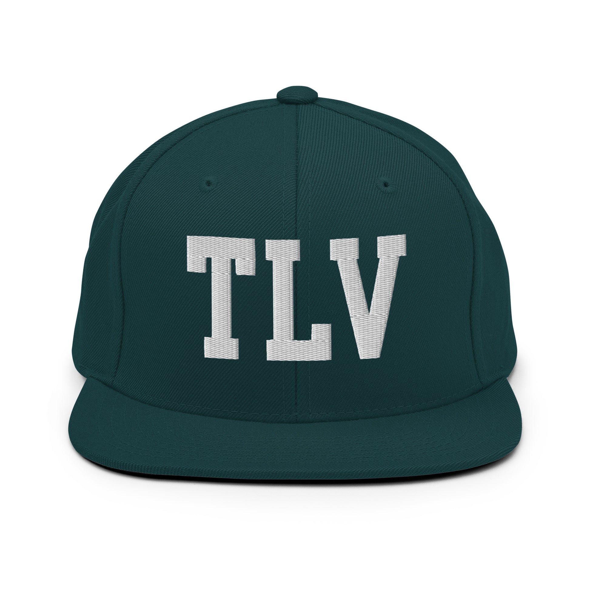 College-Style Classic Snapback Hat • White • TLV Tel Aviv Souvenir • YHM Designs - Image 22