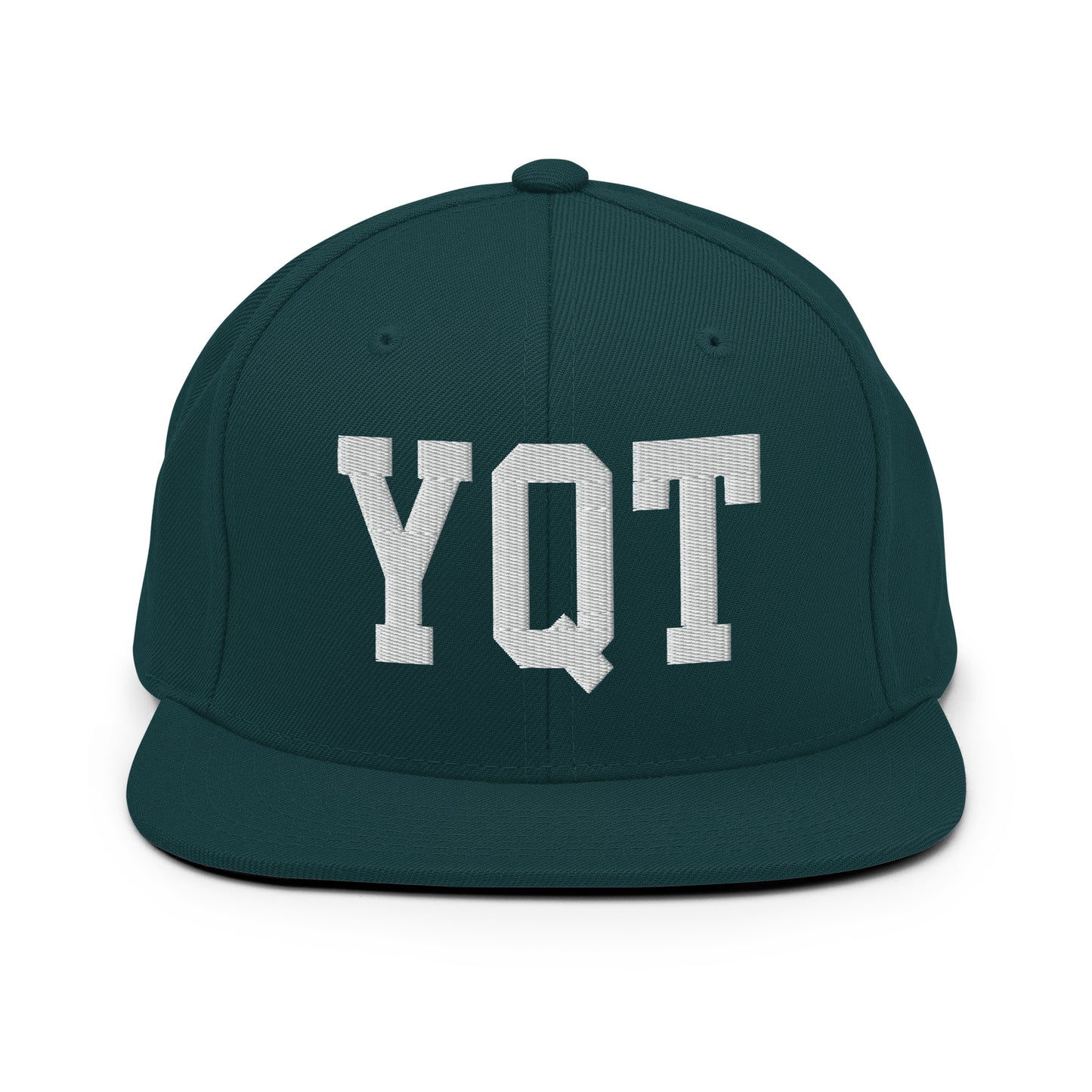 College-Style Classic Snapback Hat • White • YQT Thunder Bay Souvenir • YHM Designs - Image 22