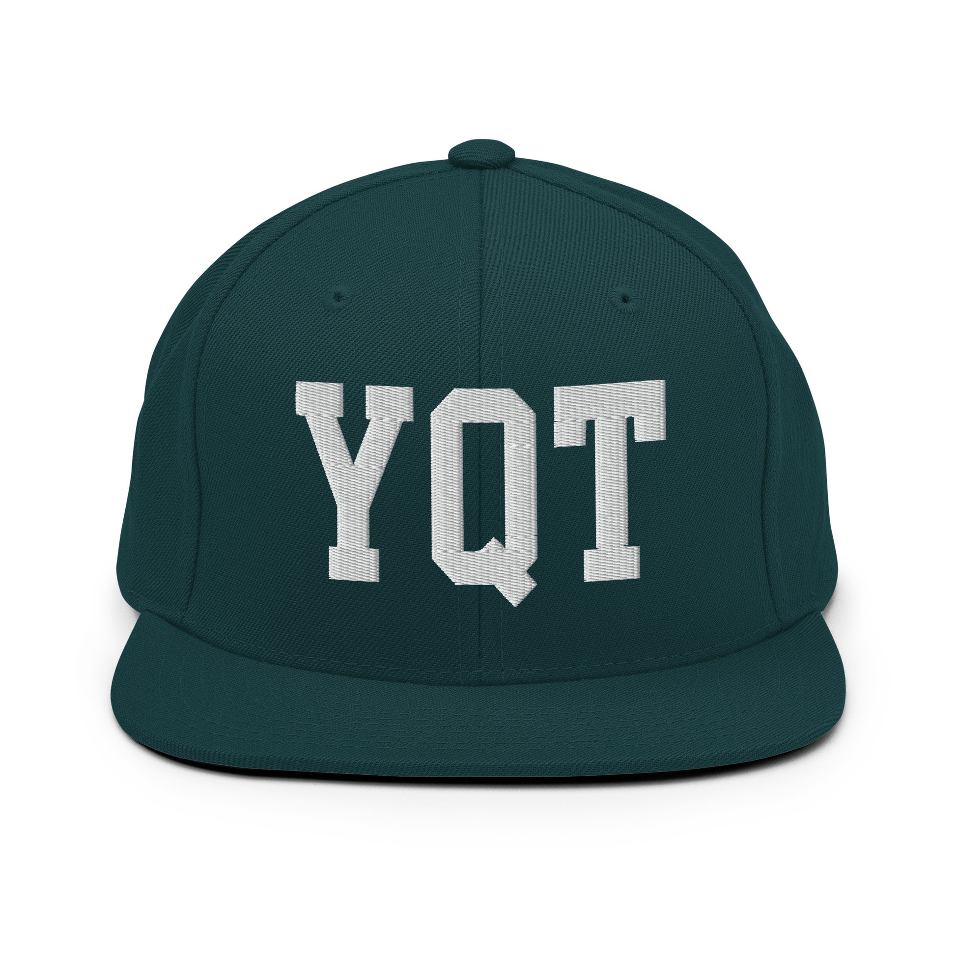 College-Style Classic Snapback Hat • White • YQT Thunder Bay Souvenir • YHM Designs - Image 22