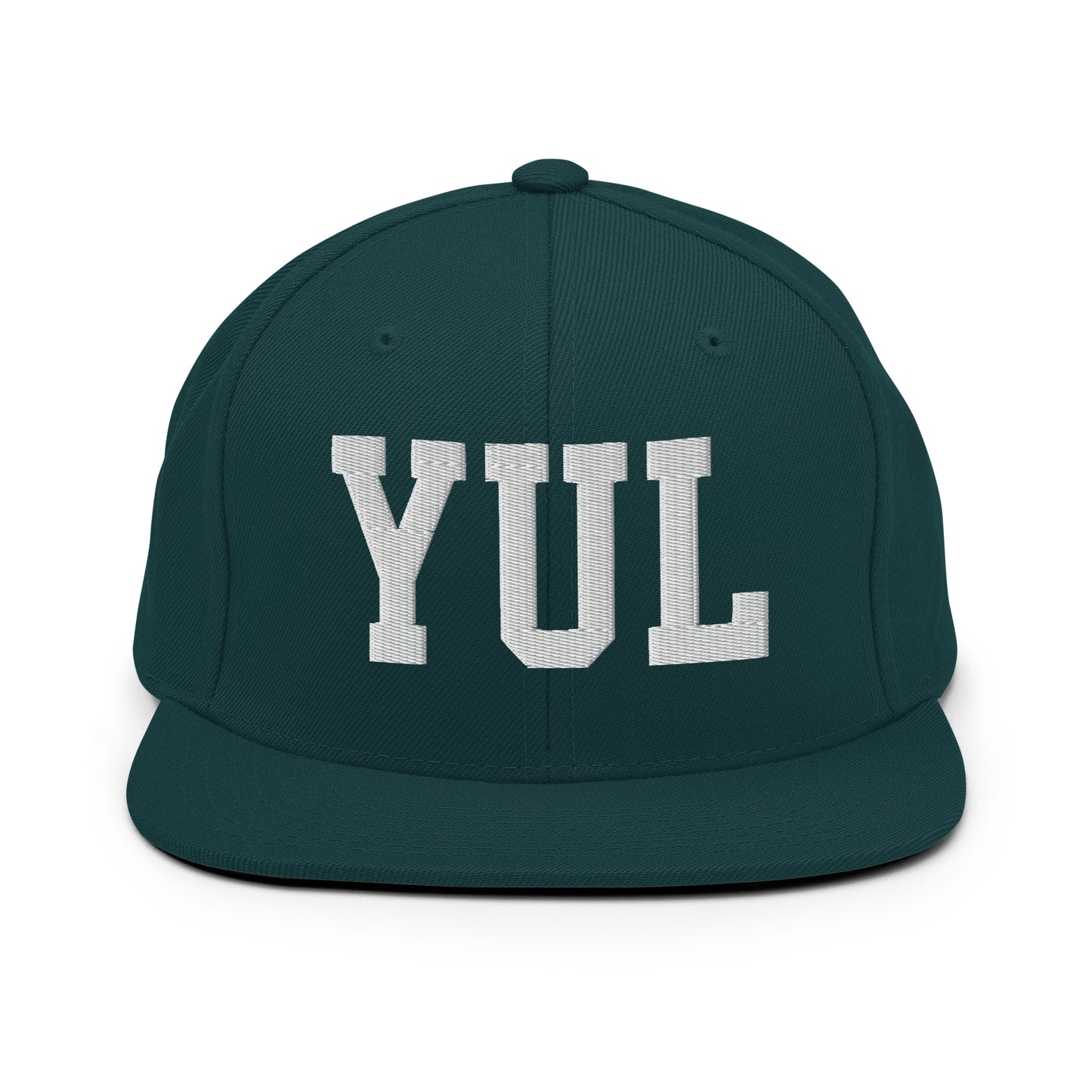 College-Style Classic Snapback Hat • White • YUL Montreal Souvenir • YHM Designs - Image 22
