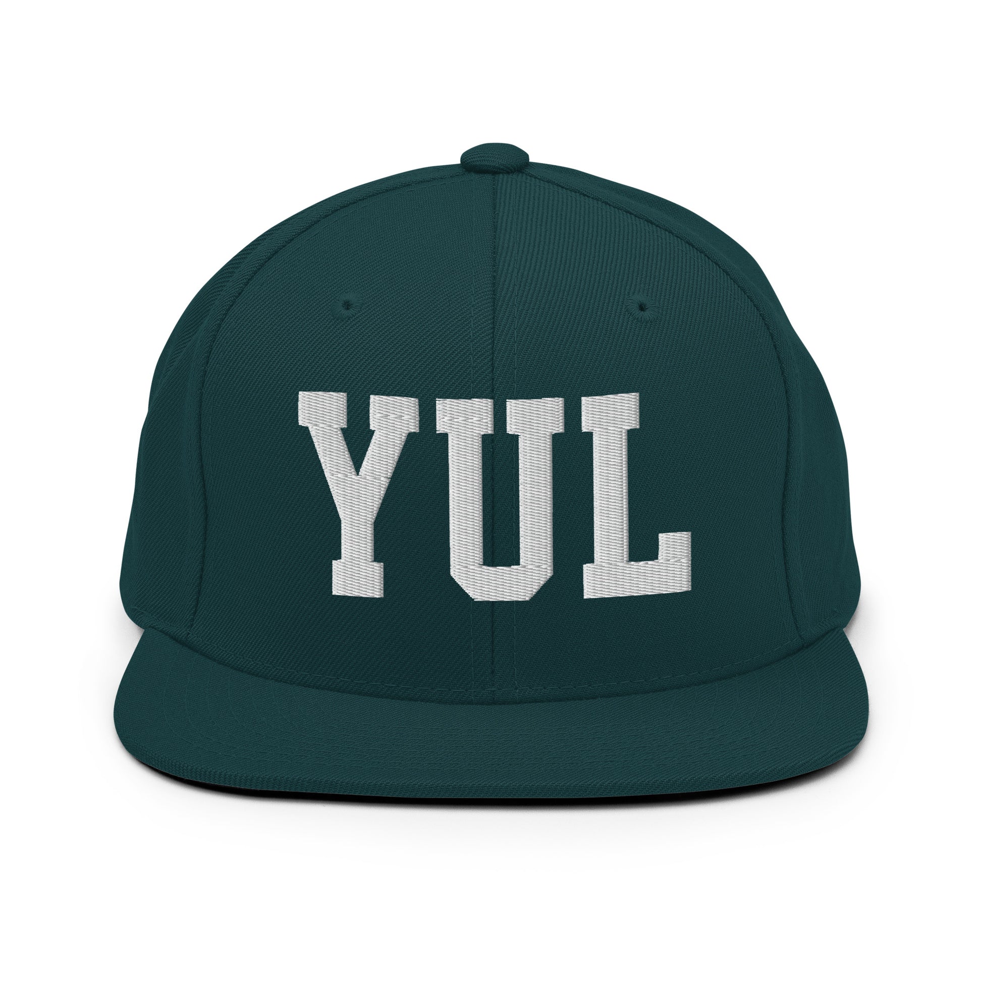 College-Style Classic Snapback Hat • White • YUL Montreal Souvenir • YHM Designs - Image 22