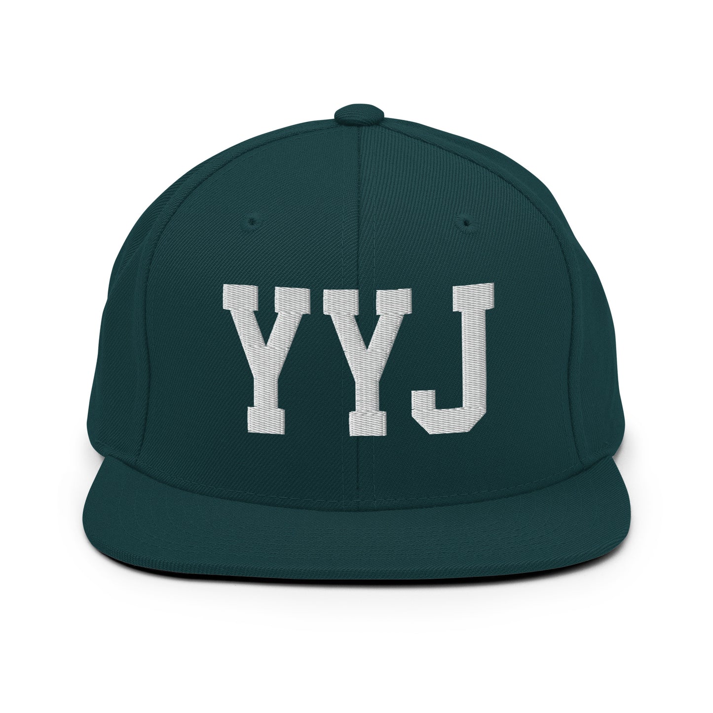 College-Style Classic Snapback Hat • White • YYJ Victoria • YHM Designs - Image 22