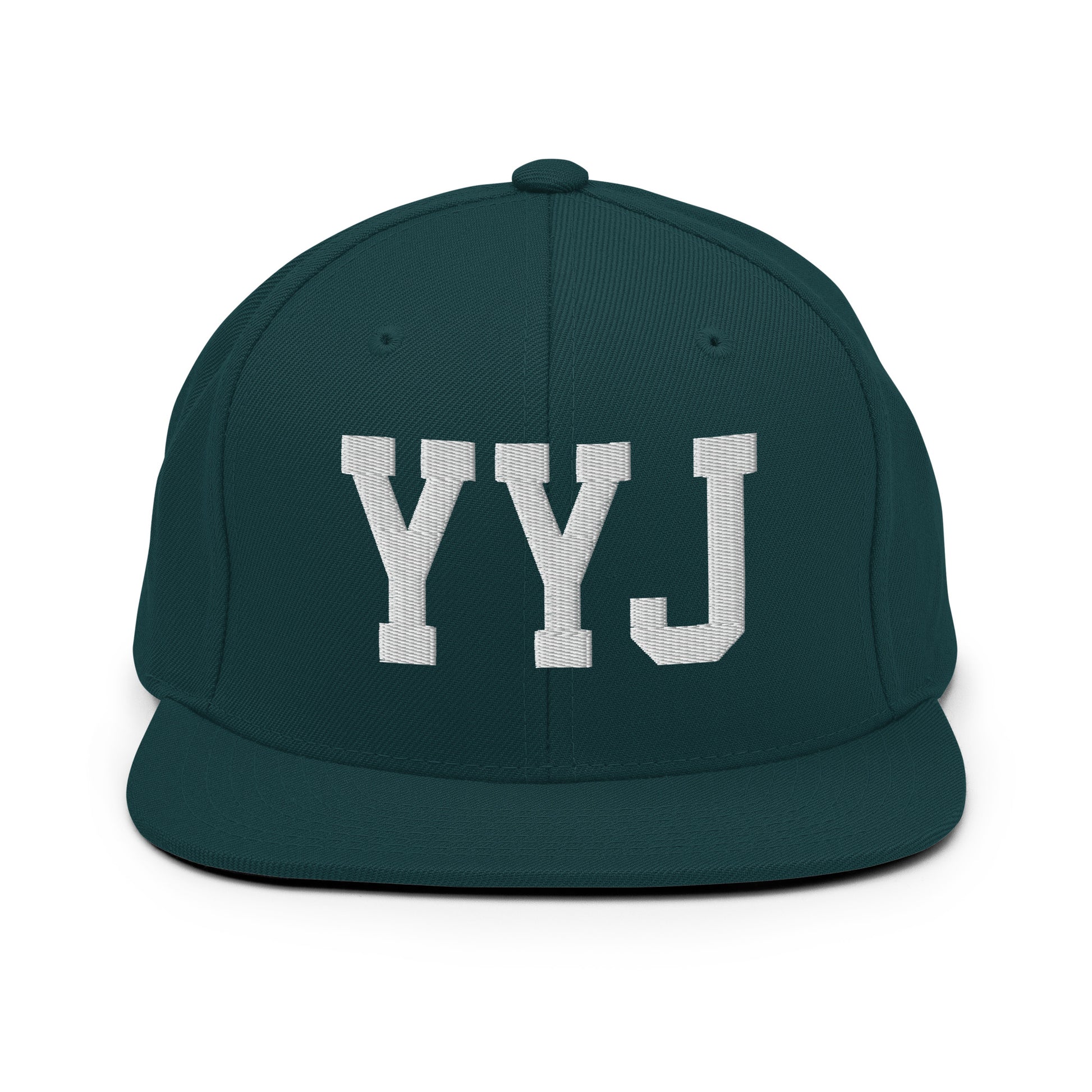 College-Style Classic Snapback Hat • White • YYJ Victoria • YHM Designs - Image 22