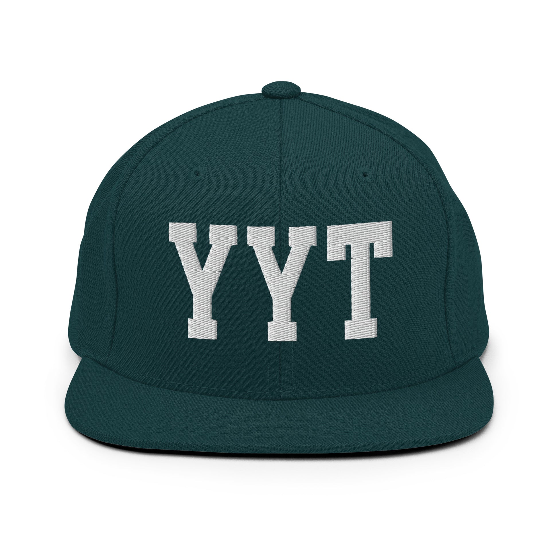College-Style Classic Snapback Hat • White • YYT St. John's Souvenir • YHM Designs - Image 22