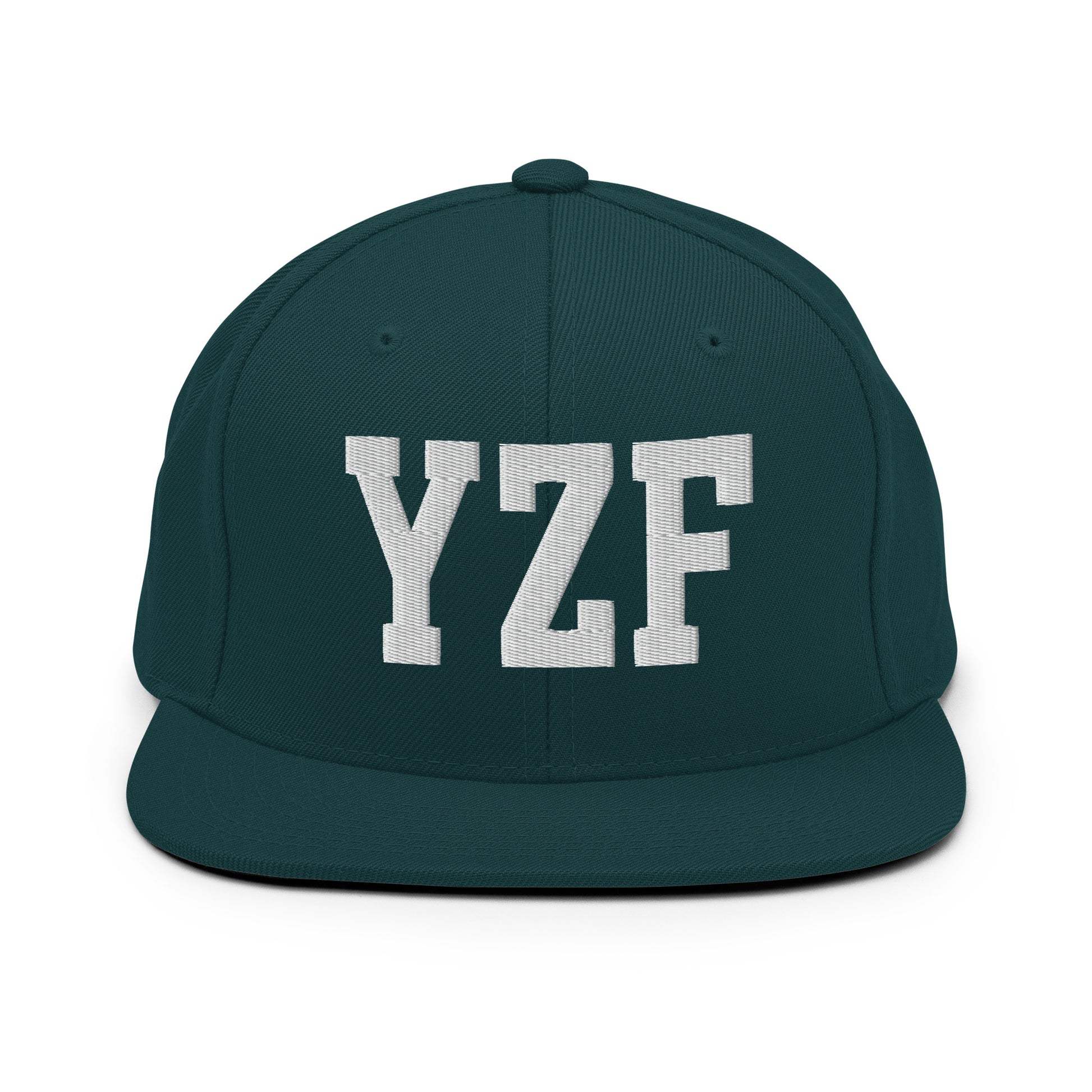 College-Style Classic Snapback Hat • White • YZF Yellowknife Souvenir • YHM Designs - Image 22