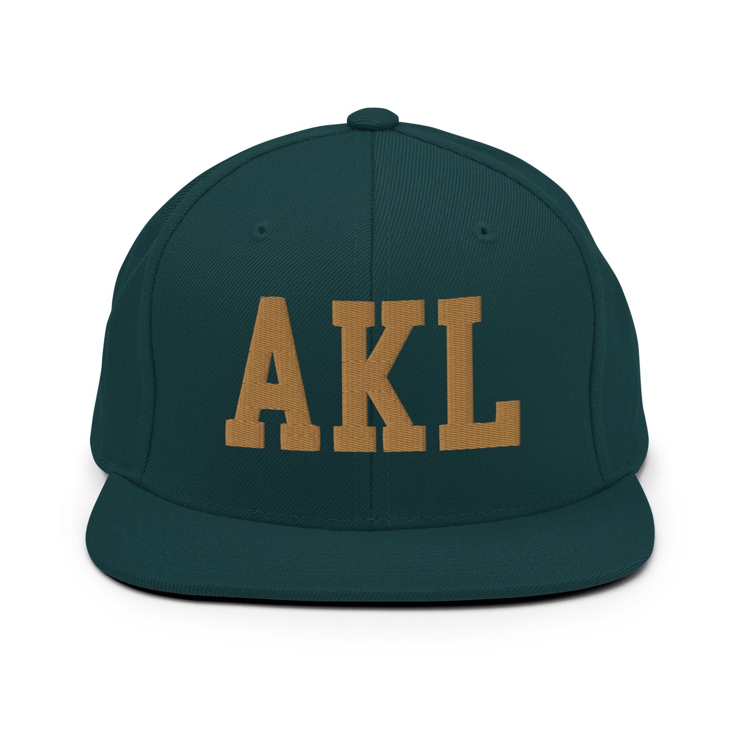 College-Style Classic Snapback Hat • Old Gold • AKL Auckland Souvenir • YHM Designs - Image 18