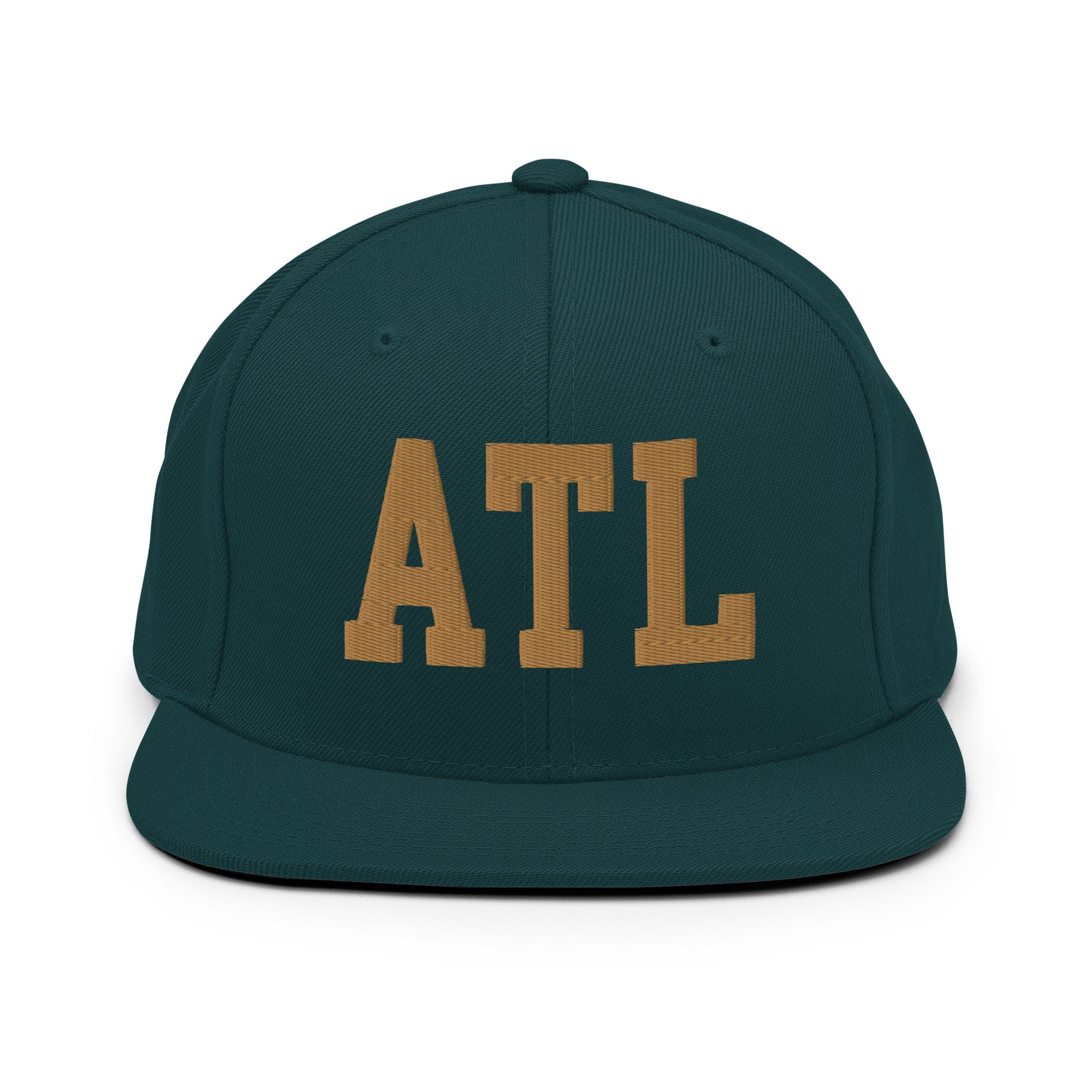 College-Style Classic Snapback Hat • Old Gold • ATL Atlanta Souvenir • YHM Designs - Image 18