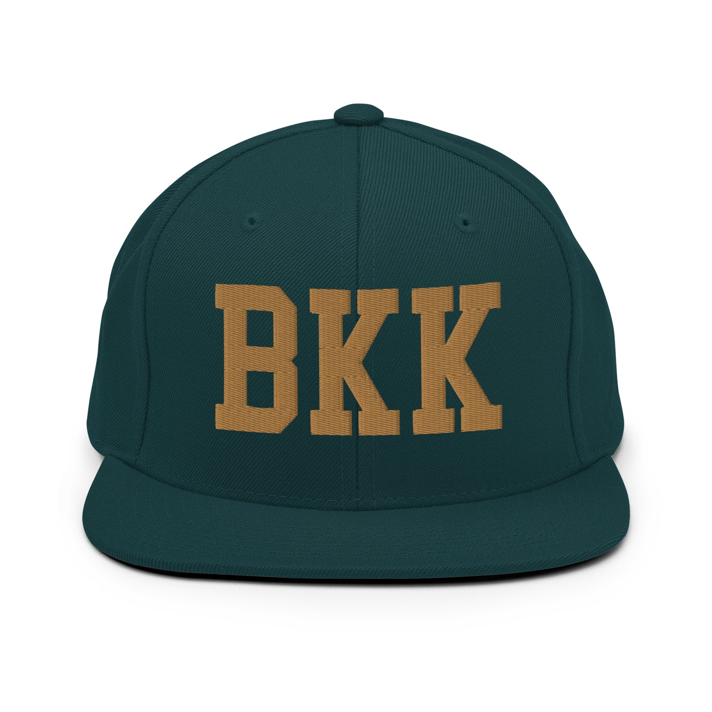 College-Style Classic Snapback Hat • Old Gold • BKK Bangkok Souvenir • YHM Designs - Image 18