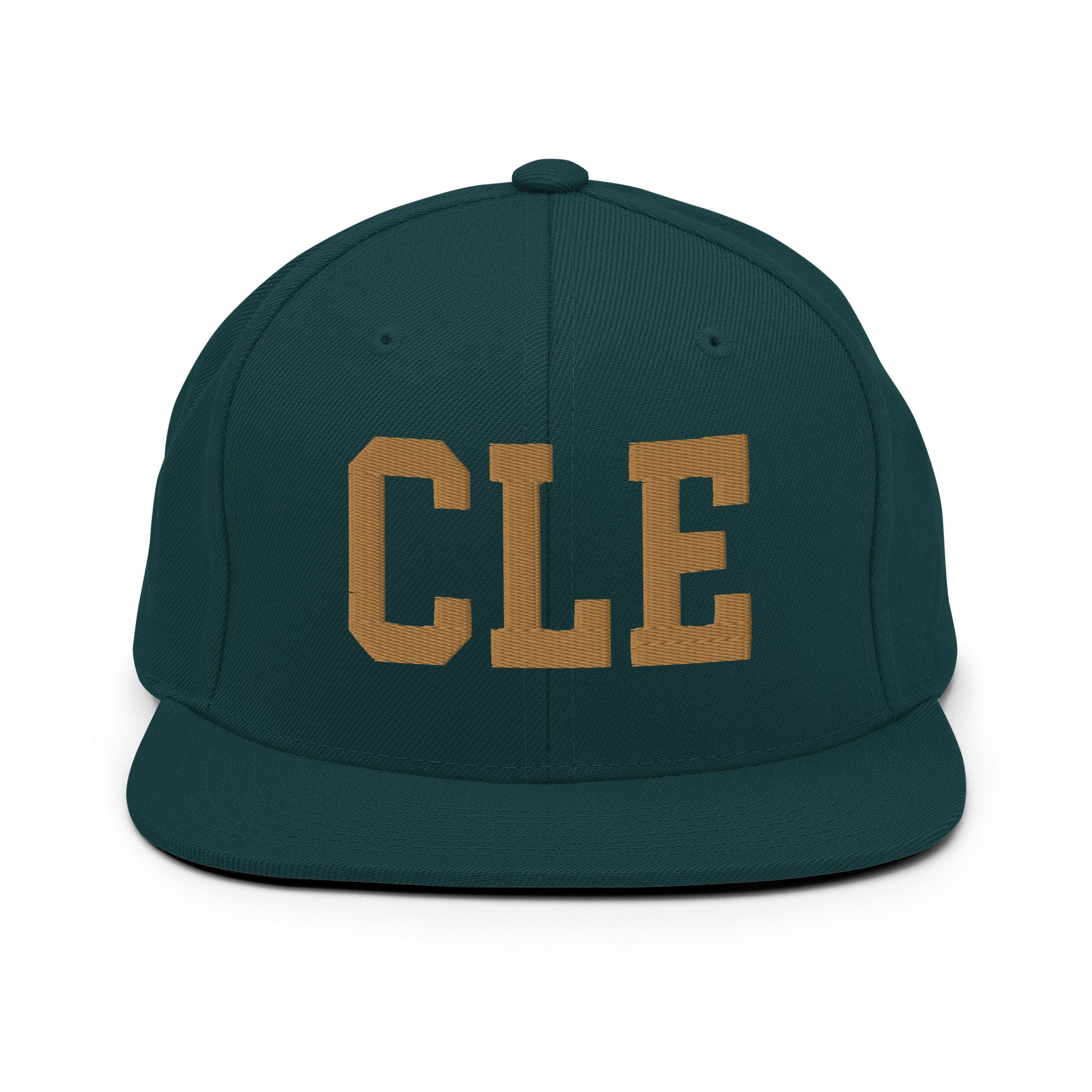 College-Style Classic Snapback Hat • Old Gold • CLE Cleveland • YHM Designs - Image 18