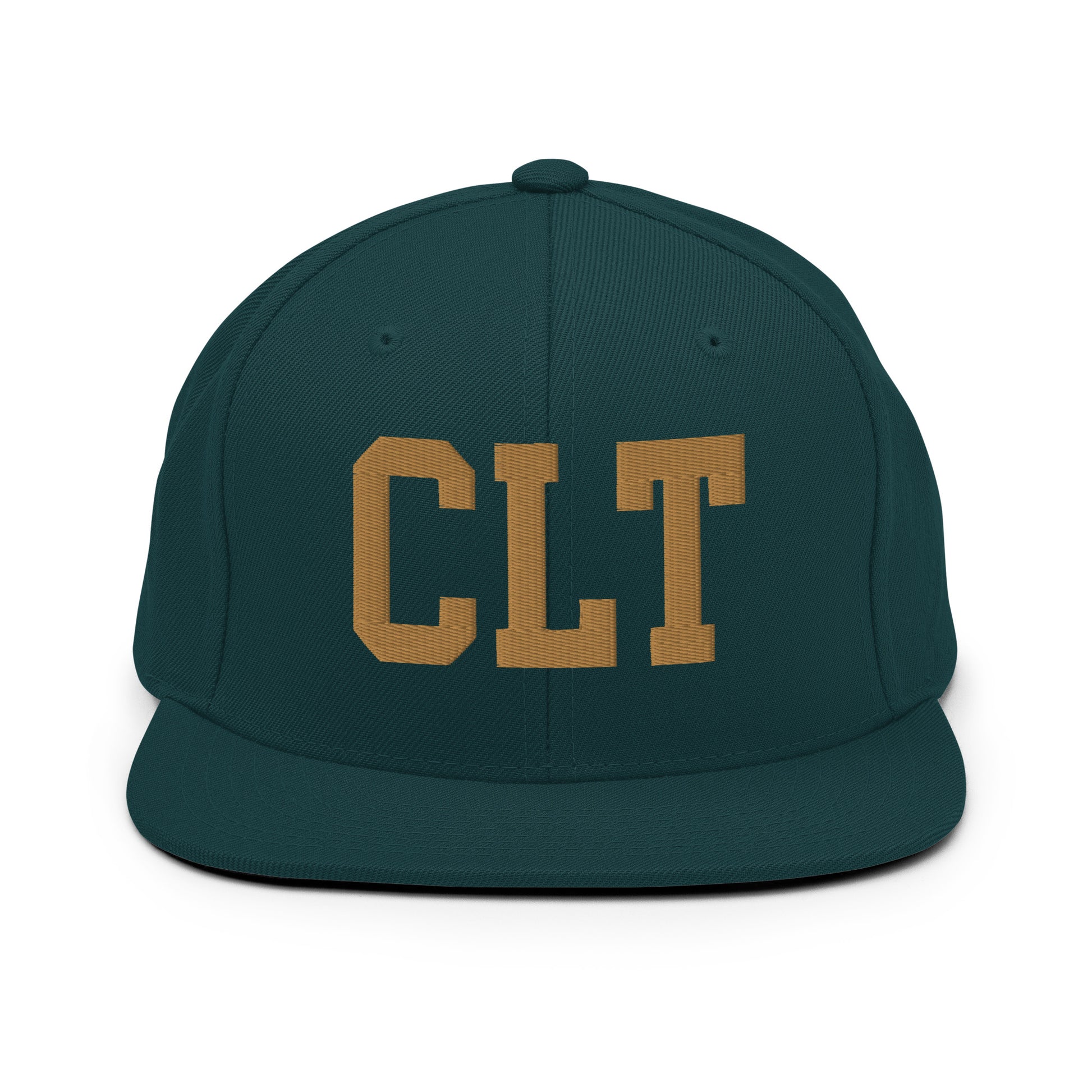 College-Style Classic Snapback Hat • Old Gold • CLT Charlotte • YHM Designs - Image 18