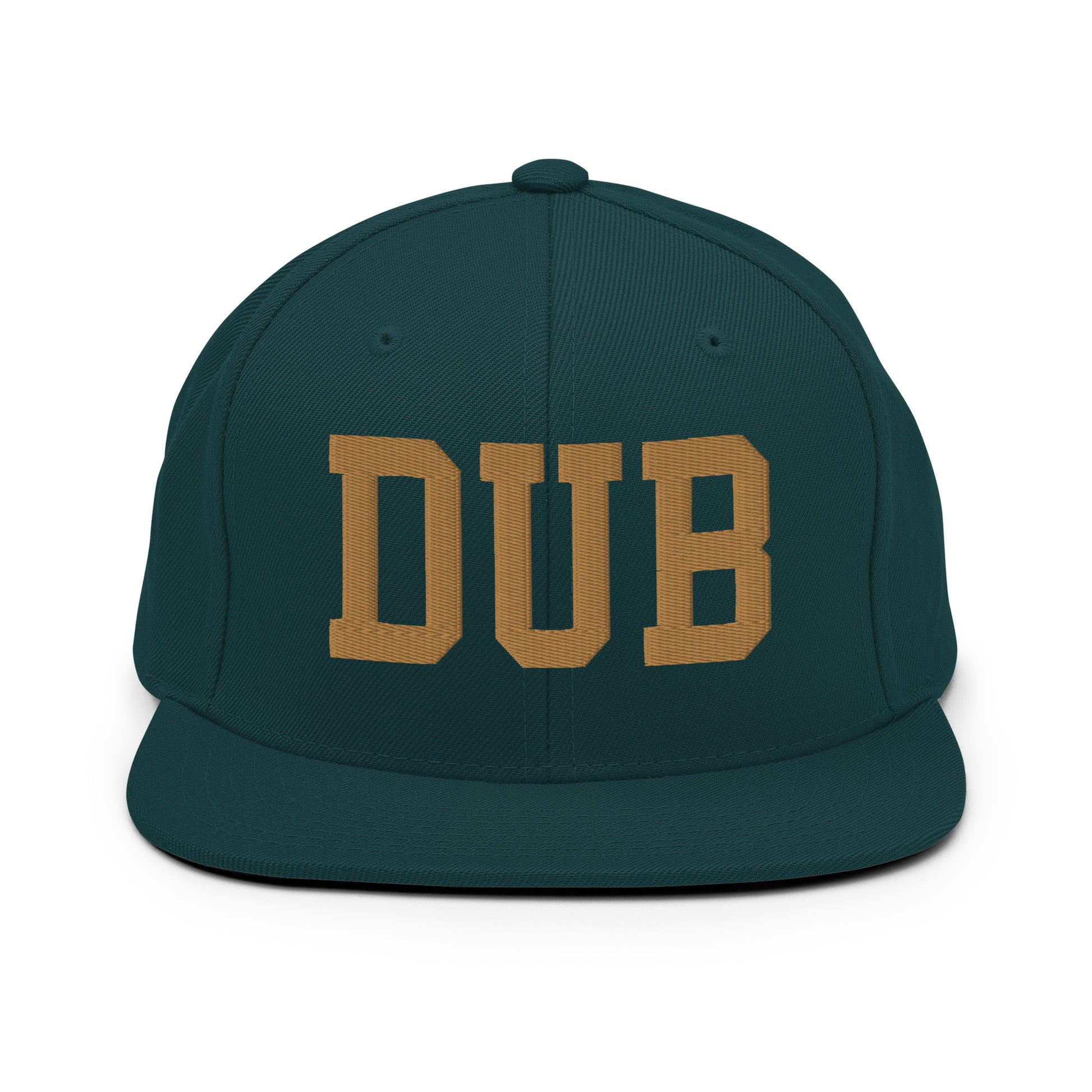 College-Style Classic Snapback Hat • Old Gold • DUB Dublin Souvenir • YHM Designs - Image 18