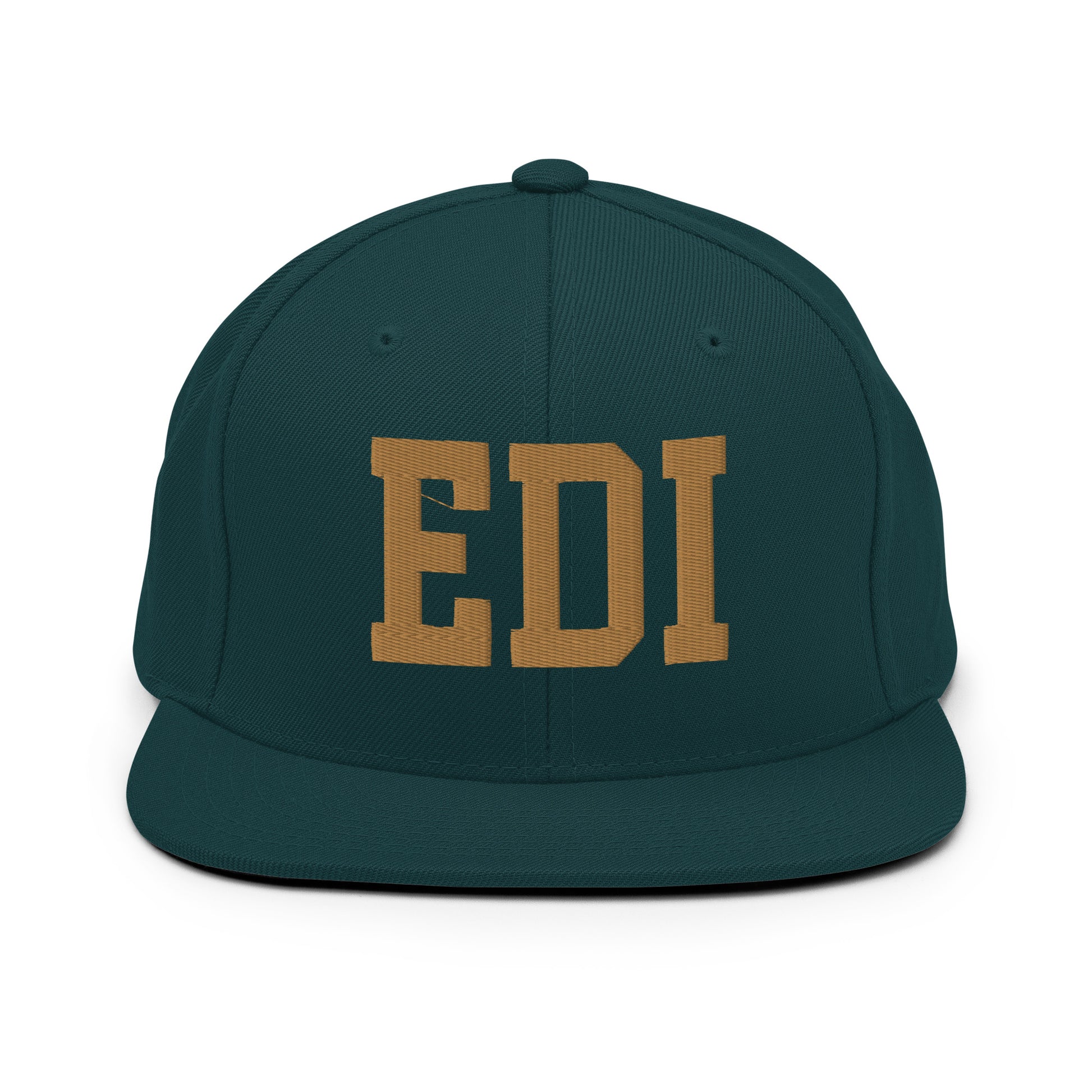 College-Style Classic Snapback Hat • Old Gold • EDI Edinburgh Souvenir • YHM Designs - Image 18