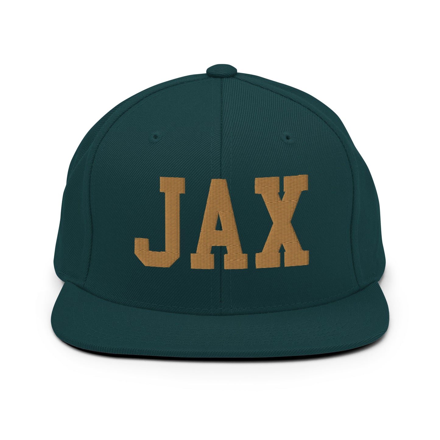 College-Style Classic Snapback Hat • Old Gold • JAX Jacksonville Souvenir • YHM Designs - Image 18