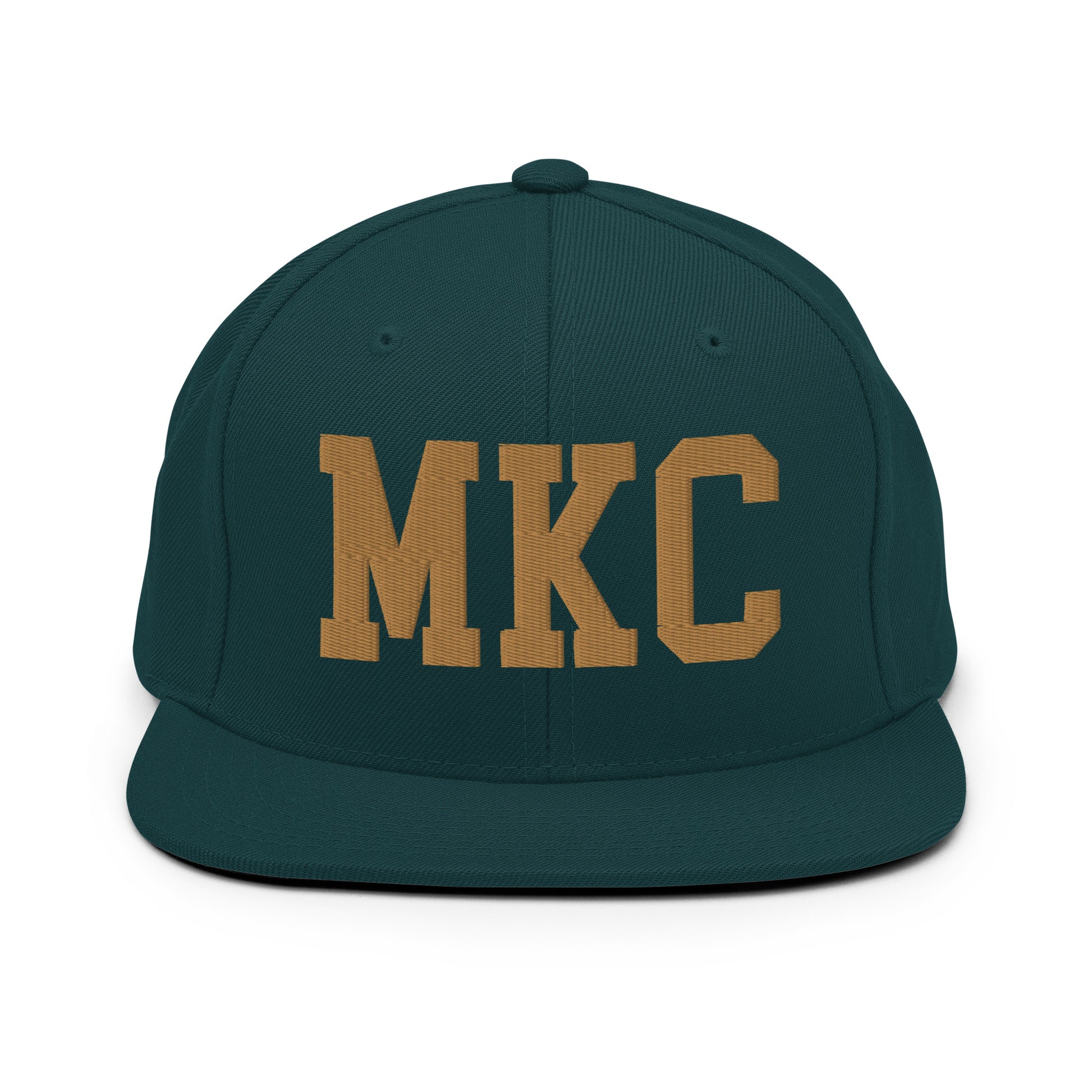 College-Style Classic Snapback Hat • Old Gold • MKC Kansas City Souvenir • YHM Designs - Image 18