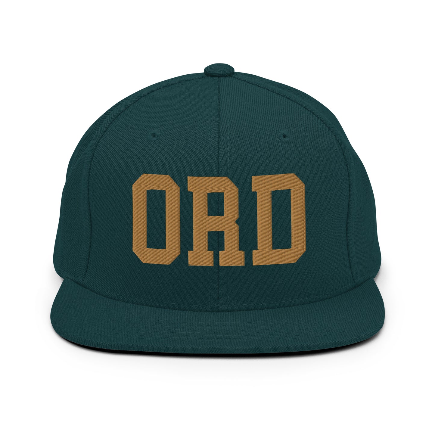 College-Style Classic Snapback Hat • Old Gold • ORD Chicago Souvenir • YHM Designs - Image 18