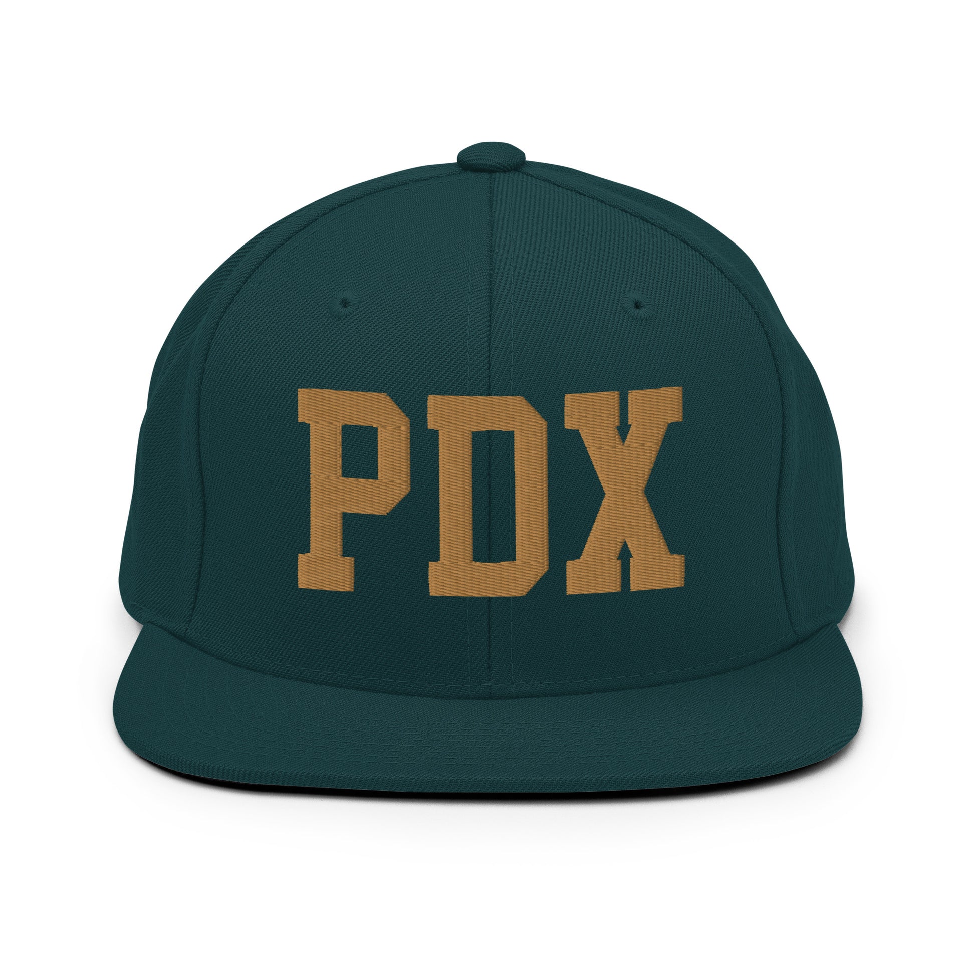 College-Style Classic Snapback Hat • Old Gold • PDX Portland • YHM Designs - Image 18