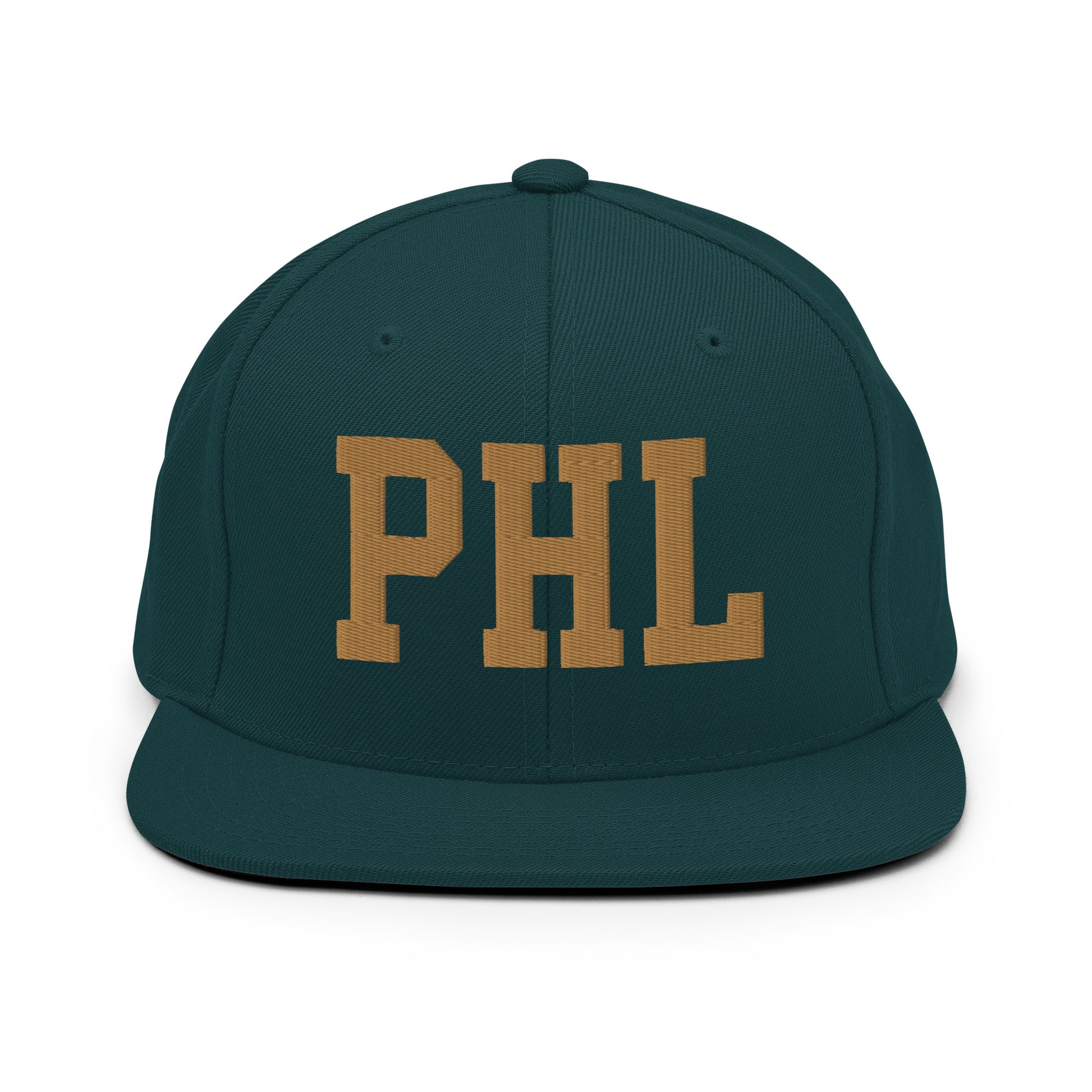 College-Style Classic Snapback Hat • Old Gold • PHL Philadelphia Souvenir • YHM Designs - Image 18