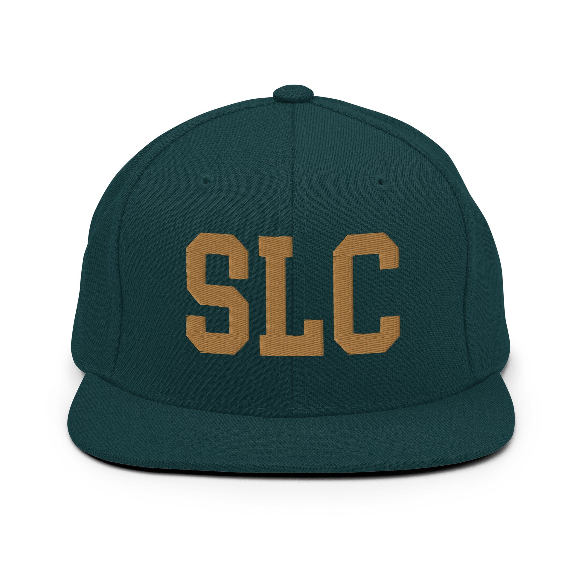 College-Style Classic Snapback Hat • Old Gold • SLC Salt Lake City Souvenir • YHM Designs - Image 18