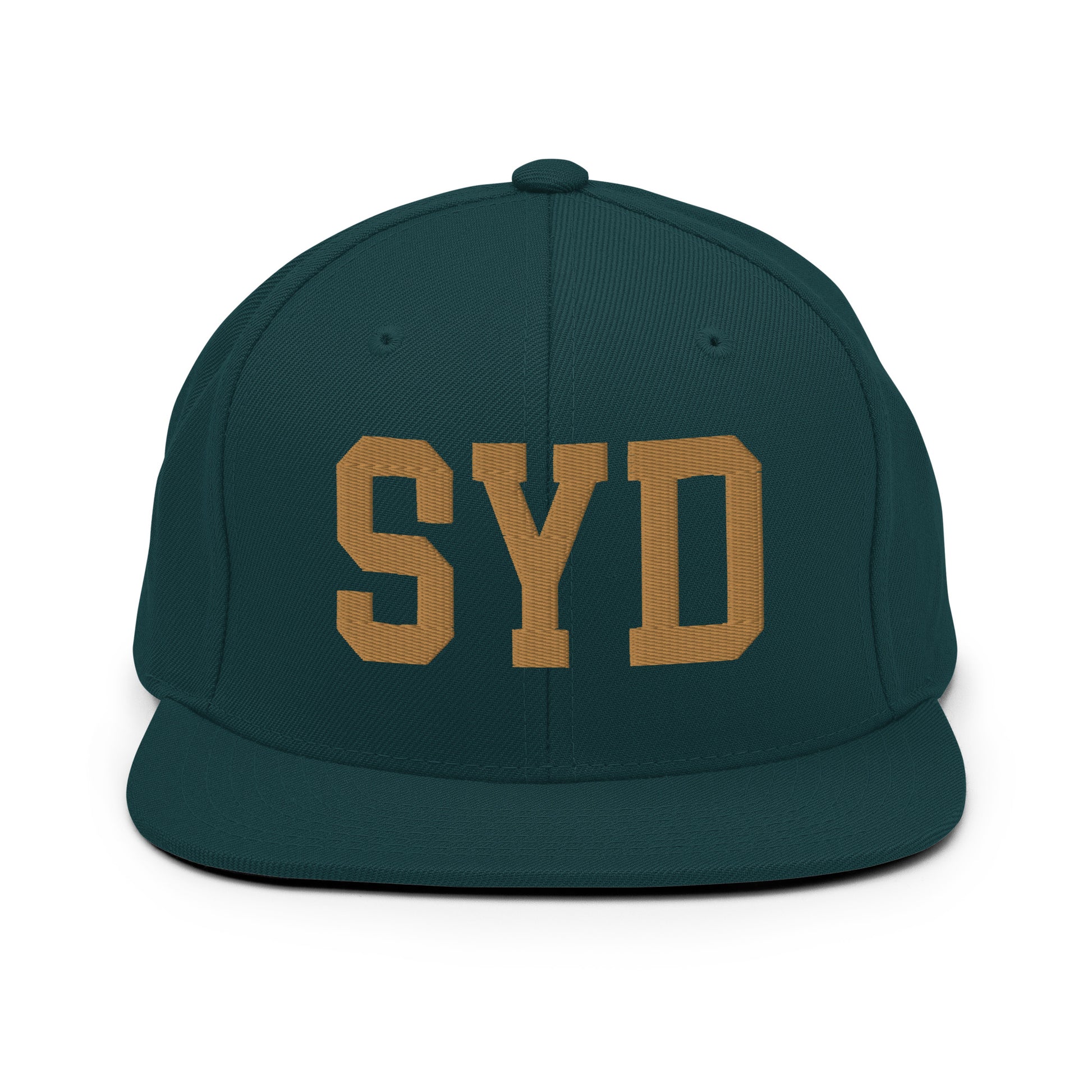 College-Style Classic Snapback Hat • Old Gold • SYD Sydney Souvenir • YHM Designs - Image 18