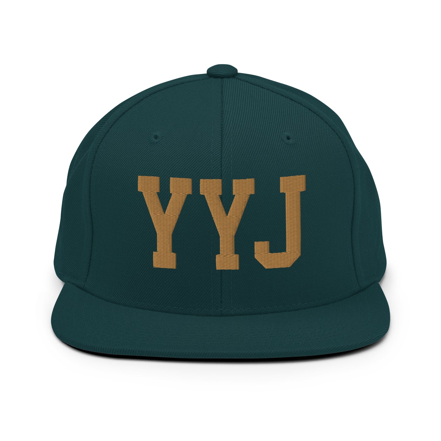 College-Style Classic Snapback Hat • Old Gold • YYJ Victoria • YHM Designs - Image 18