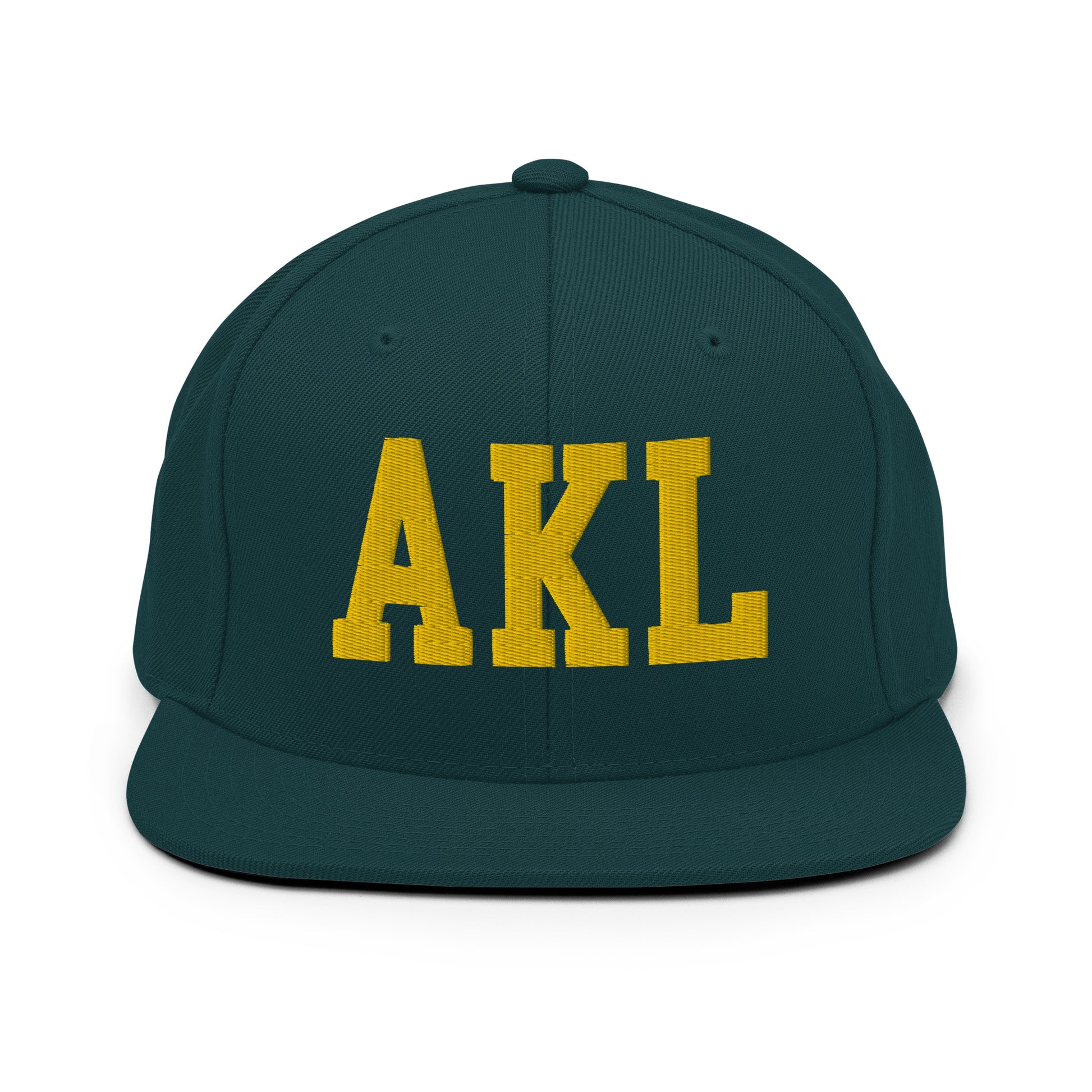 College-Style Classic Snapback Hat • Gold • AKL Auckland Souvenir • YHM Designs - Image 14