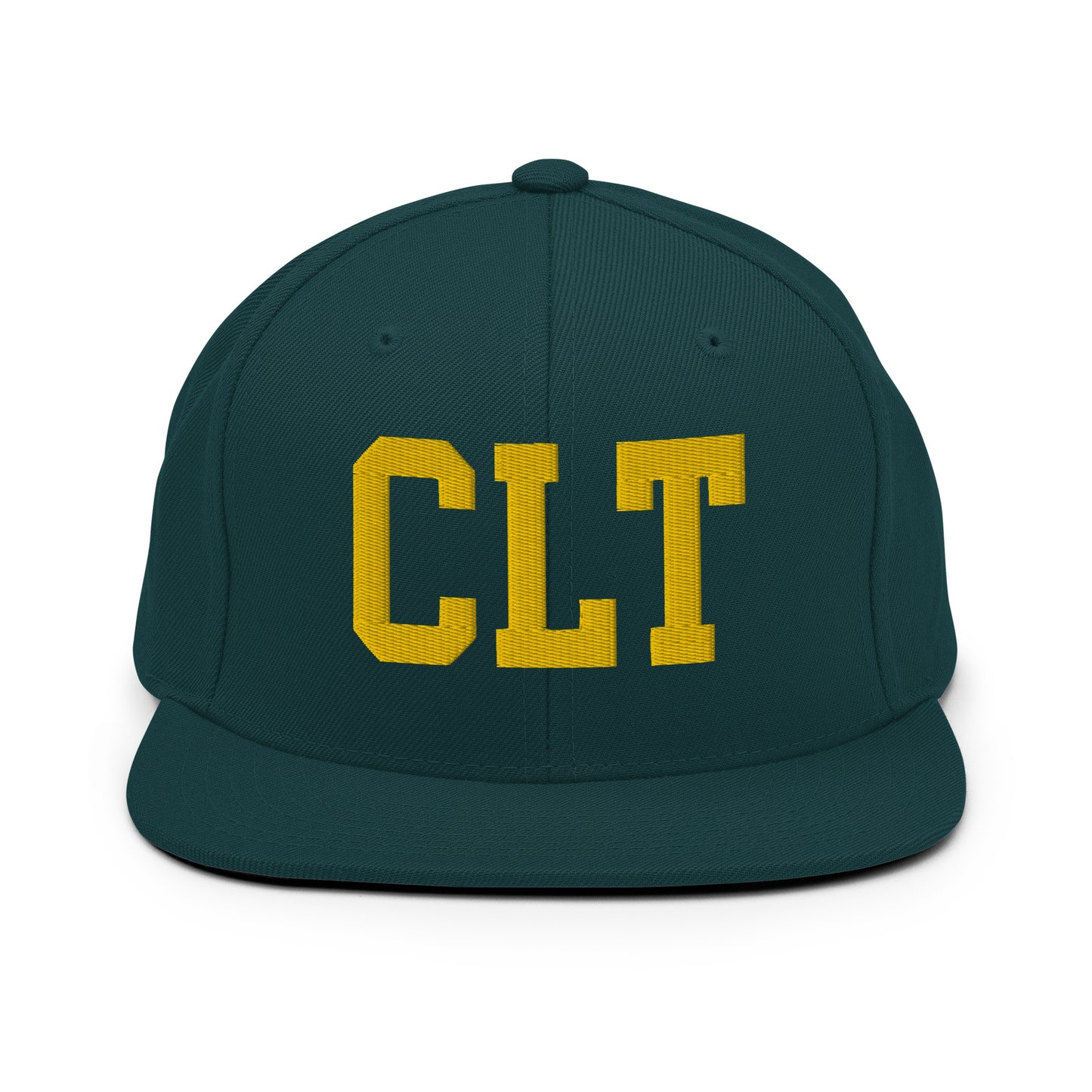College-Style Classic Snapback Hat • Gold • CLT Charlotte • YHM Designs - Image 14