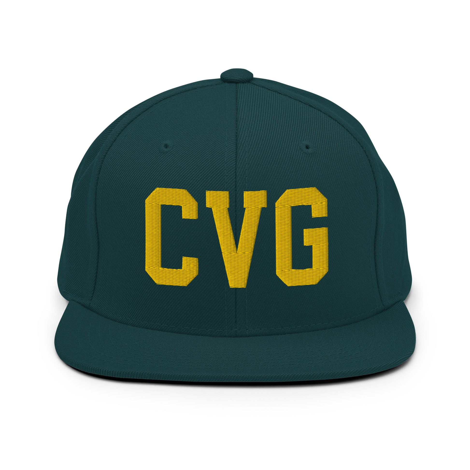 College-Style Classic Snapback Hat • Gold • CVG Cincinnati • YHM Designs - Image 14