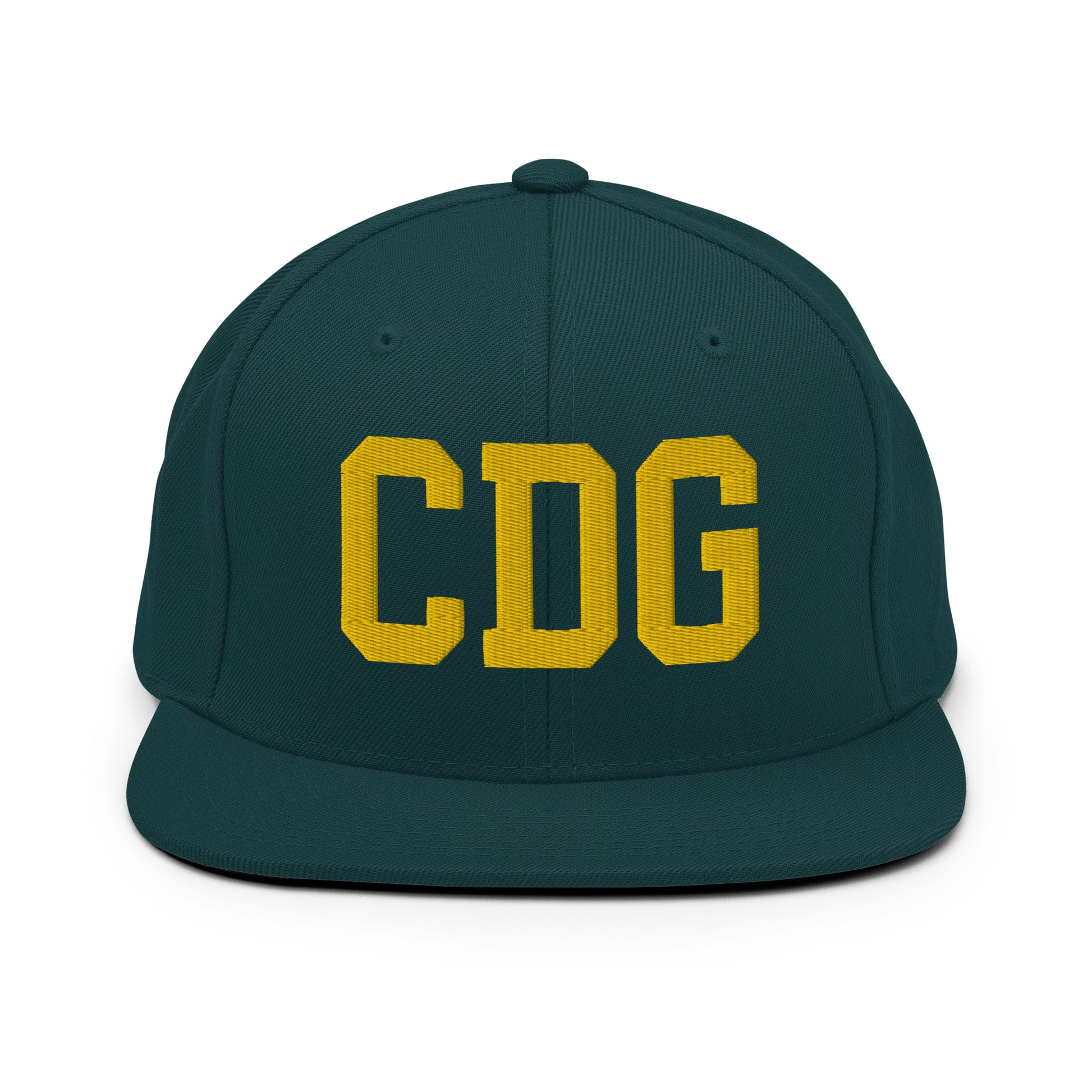 College-Style Classic Snapback Hat • Gold • CDG Paris • YHM Designs - Image 14